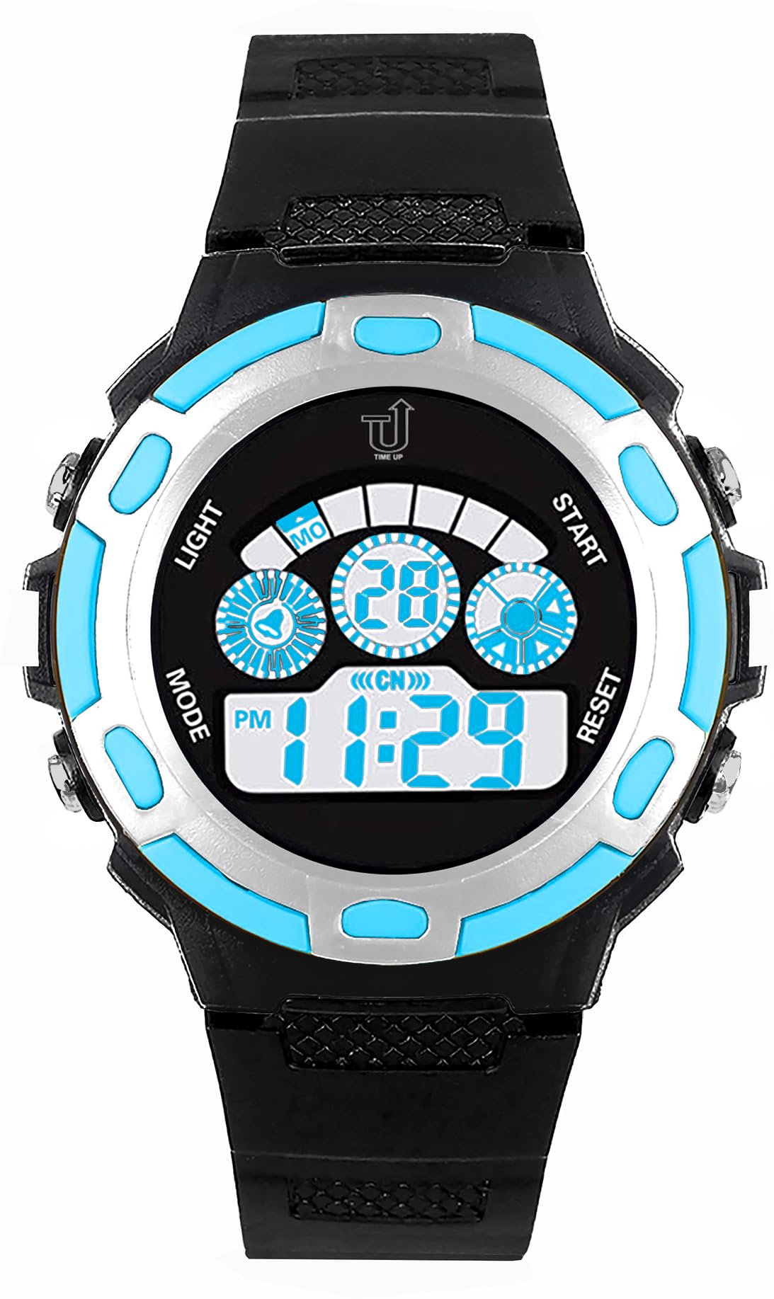 Time Up Digital Dial Latest Launch Multicolor-Disco-Light,Day,Date, Month Display & Water Proof Kids Watch for 5-12 Years-YS88A-X (Sky Blue) (B0CMTZB4RM) Amazon Price History, Amazon Price Tracker