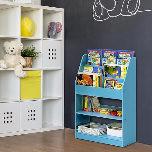 Miniatura 2 de Furinno Lova - Estantería con almacenamiento, color azul claro