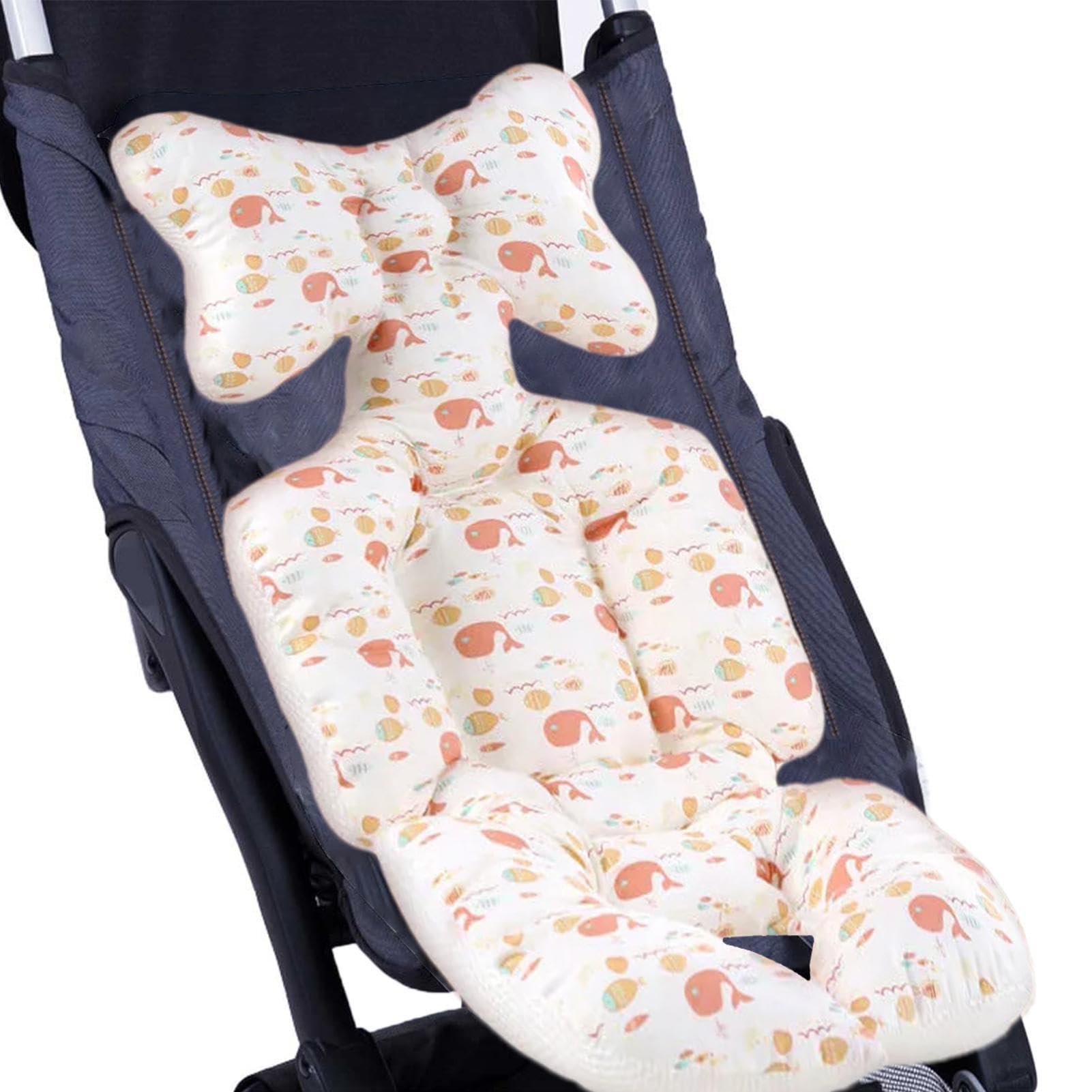 Coprisedile per passeggino,Coprisedile universale per carrozzina | Tappetini per cuscino di supporto per testa e corpo per passeggino per seggiolini auto