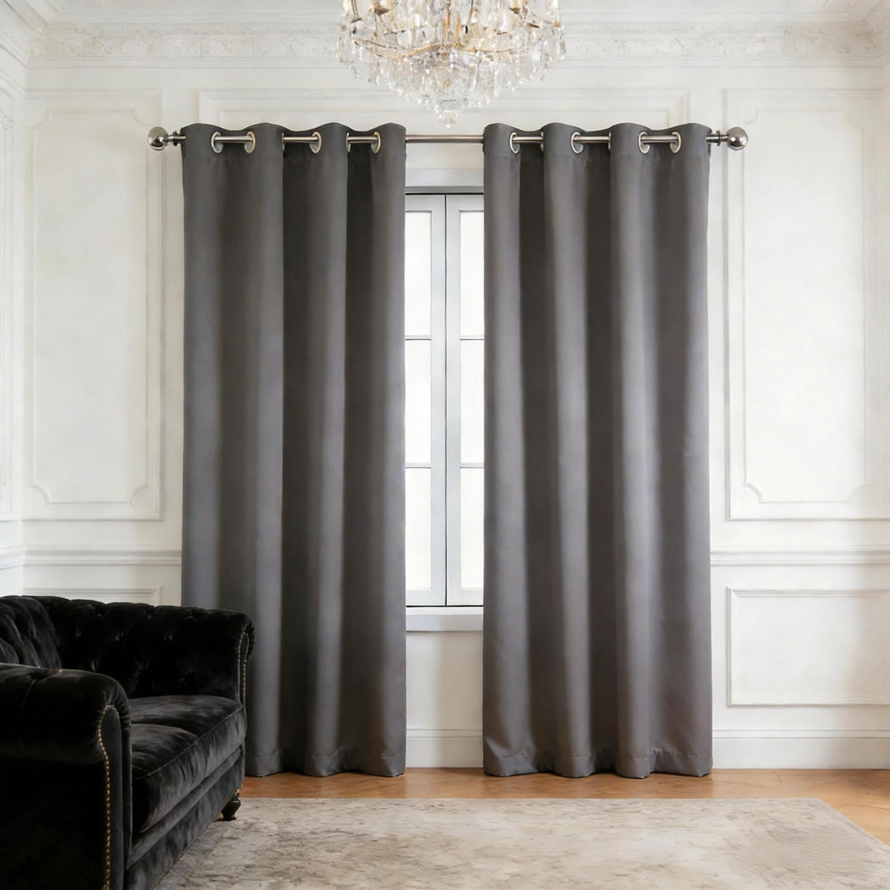 Rideau thermique 130 x 140 cm isolant contre le bruit et la chaleur