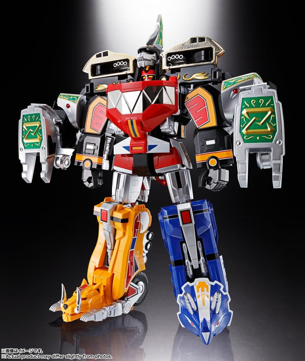 Soul of Chogokin Dinosaur Squadron Jewranger, Beast Emperor GX-72 Large Beast God & GX-78 Dragon Caesar, Approx. 10.2 inches (260 mm), ABS & PVC & Die-Cast Pre-painted Action Figure
