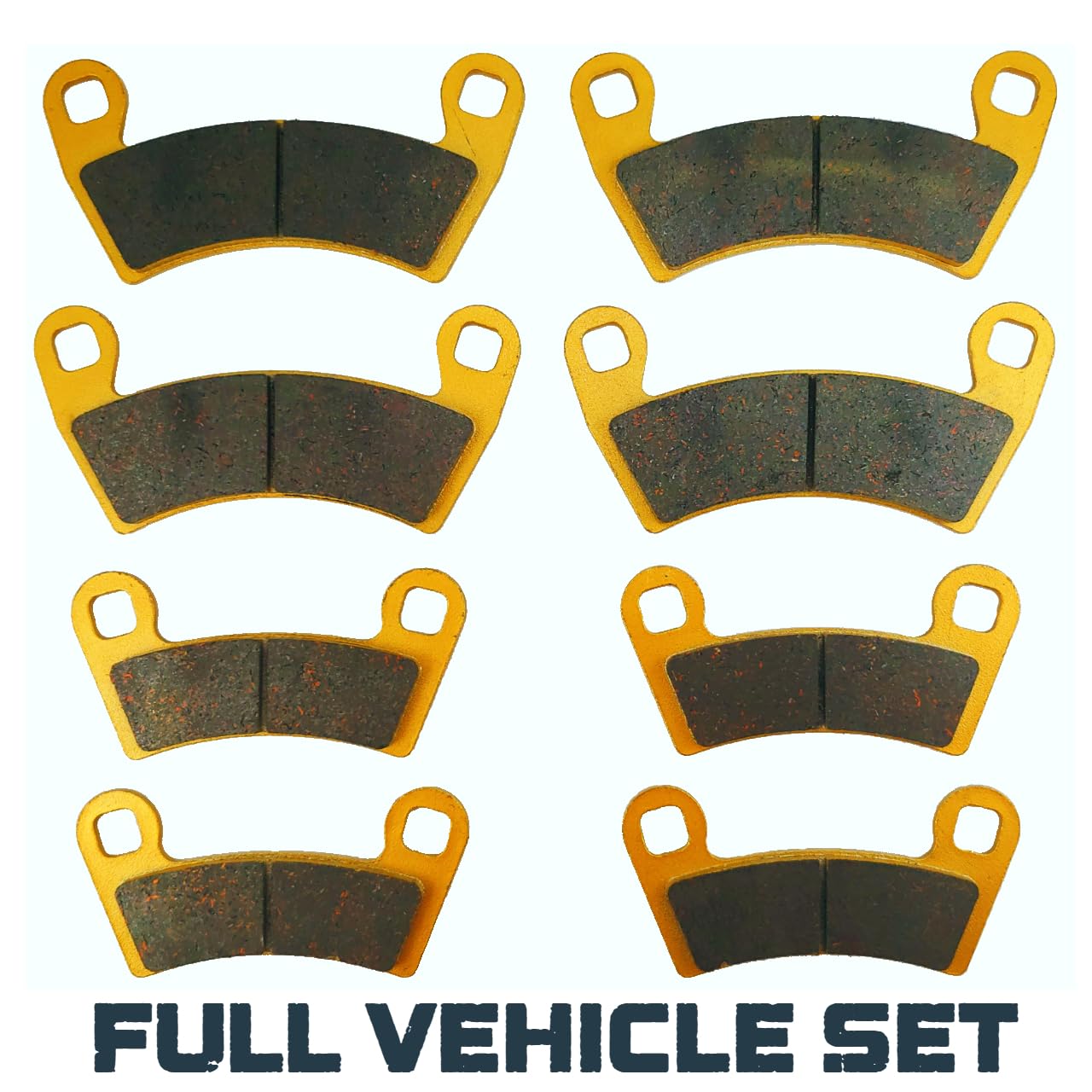Sintered Brake Pad Set (Front & Rear) For Polaris RZR XP 1000, 900, Ranger 4, 800 – 4-Pack