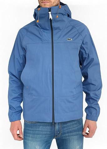 Navy Jacket with Yellow Details for Men 