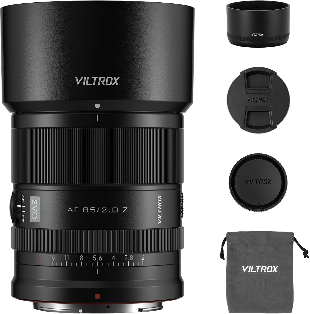 VILTROX AF 3.346 in F2.0 EVO Lente Z de fotograma completo para Nikon Z-Mount, 3.346 in f/2.0 enfoque automático lente principal retrato estándar con STM Motro compatible con Nikon Z5 Z30 Z50 Zfc Z6II Z6III Z8 Z9