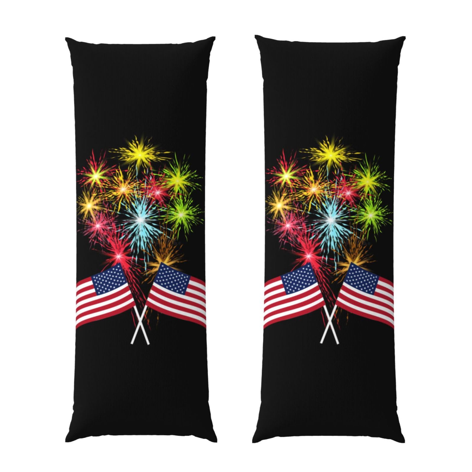 Taie d'oreiller longue drapeau américain offrant un confort de couchage optimal de côté