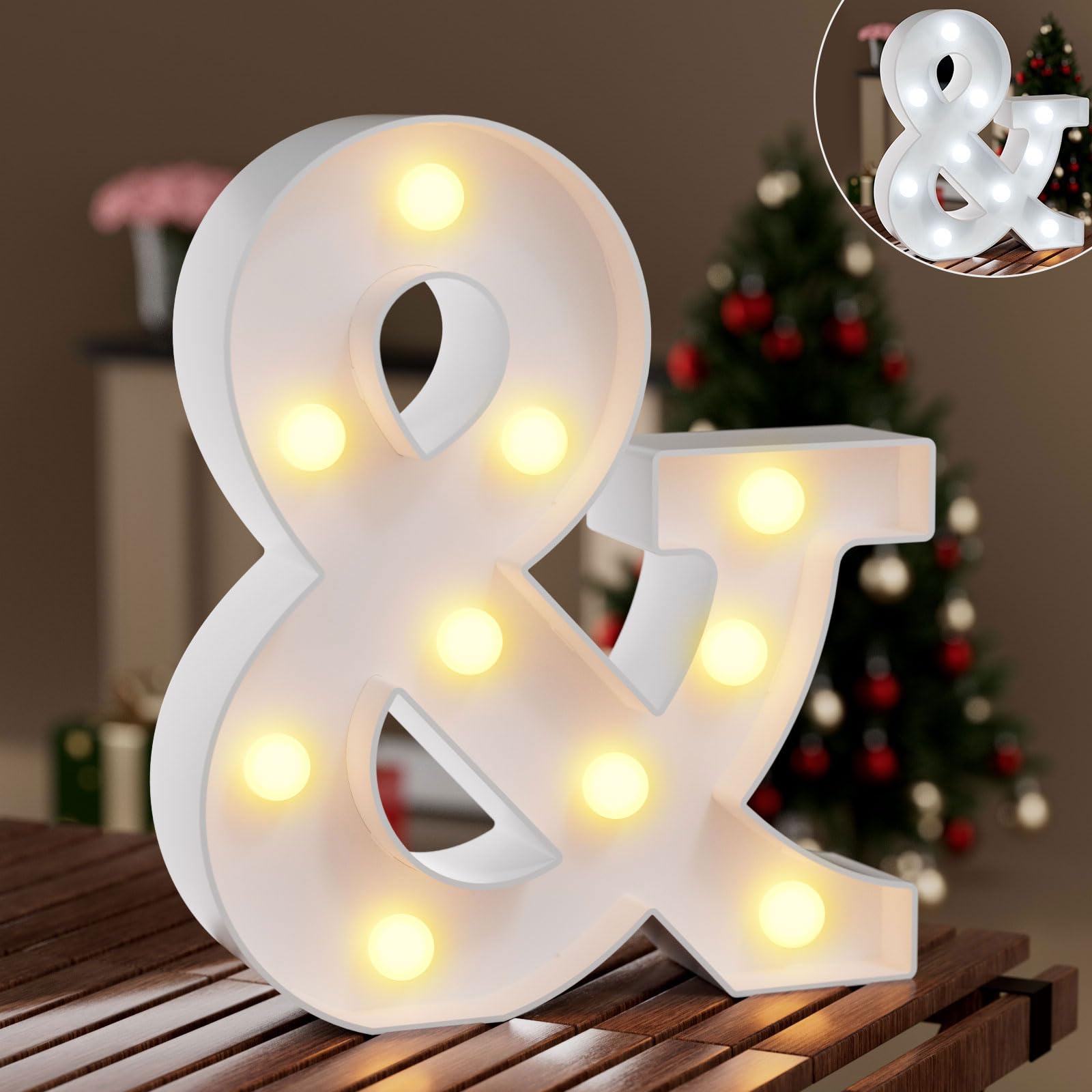 Ledido LED Light Up Marquee Numbers Sign - Cool & Warm Light up Numbers for 40th Birthday Decorations, LED Number Lights for Wedding Anniversary Grad Home Bedroom Table Wall Party Decor, Number 40 — view 127
