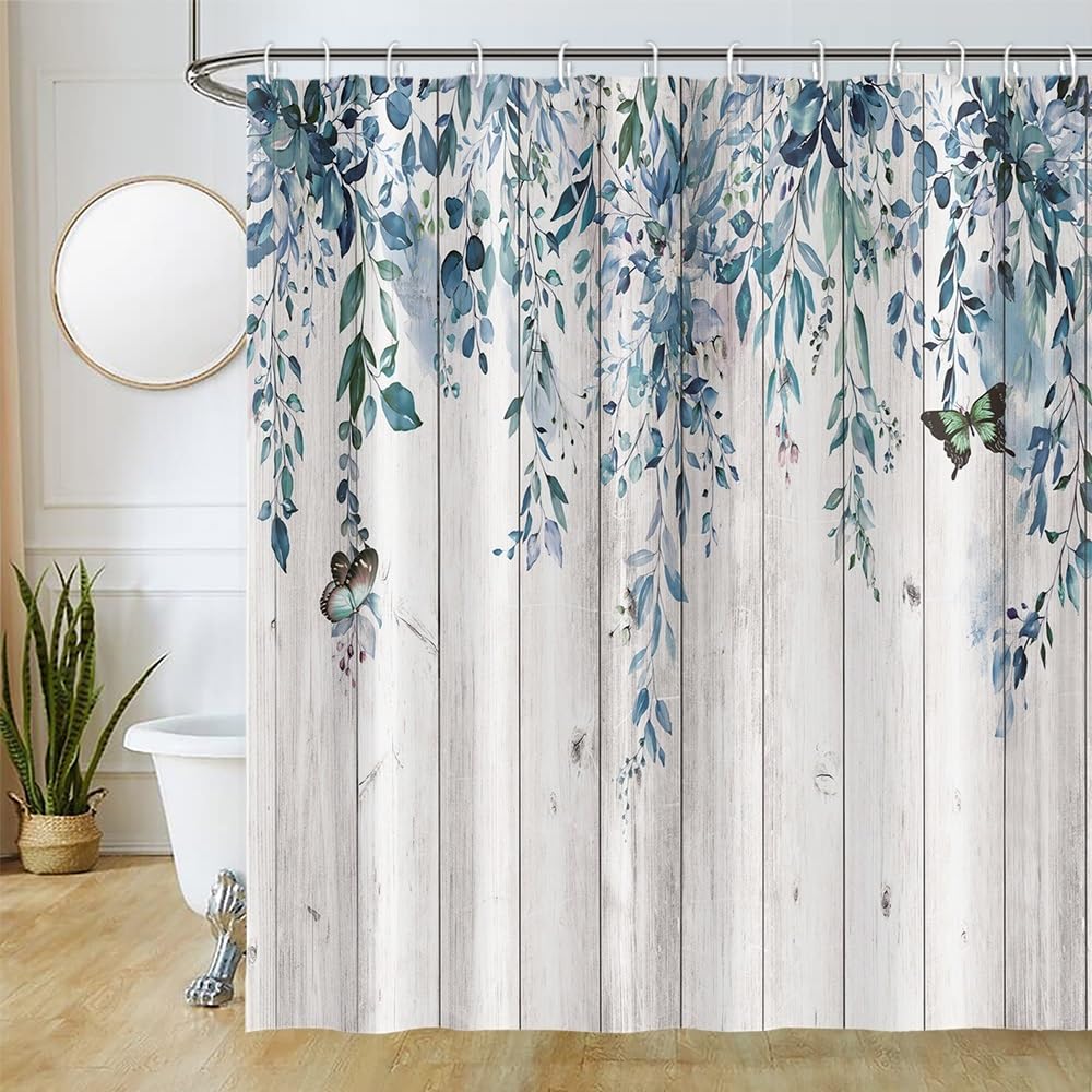 Uiiooazy Eucalyptus Shower Curtain