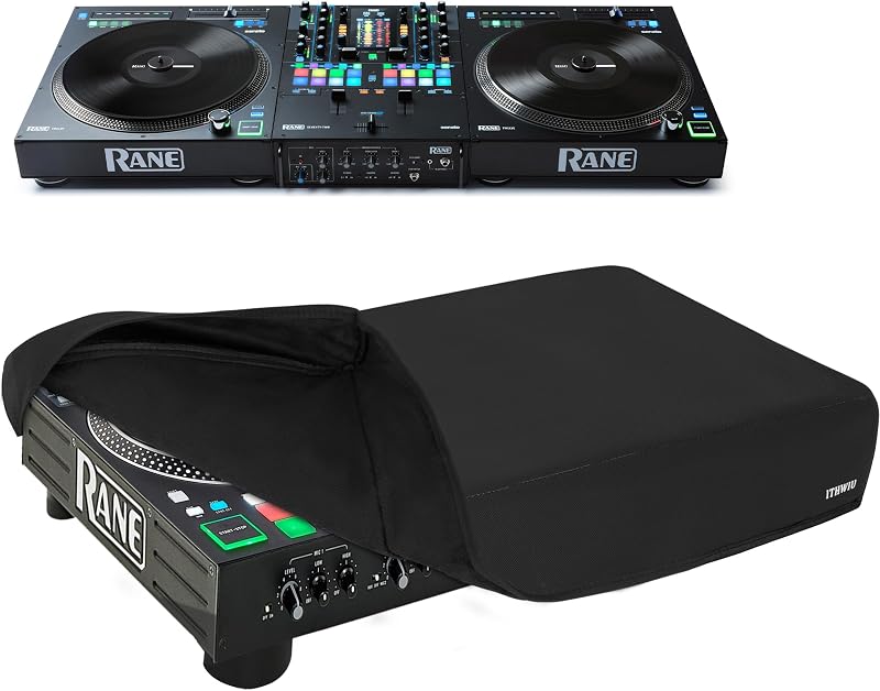 Mixer Protective Dust Cover Compatible with Rane One Dustproof & Waterproof Cover 26.5" L X 13.5" W X 5" H, Black