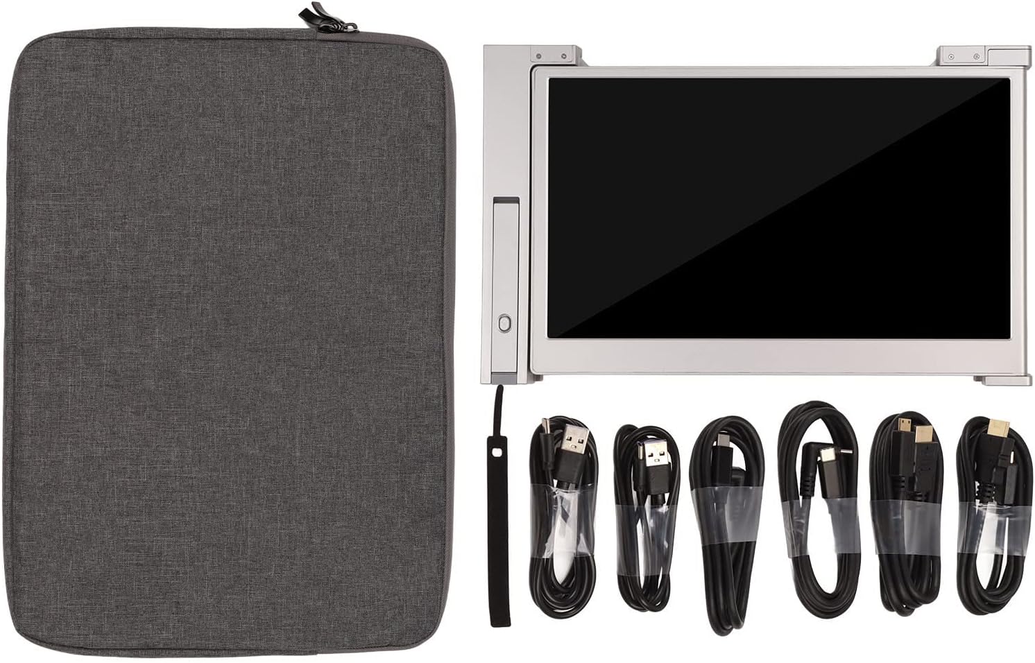 Monitor Portatile Triplo da 14 Pollici, Estensore dello Schermo Triplo per Laptop FHD 1080P IPS per Display Dual Scrren, Supporto Plug And Play HDR di Tipo C, per la Maggior Parte dei(Spazio Grigio) Monitor Portatile Triplo da 14 Pollici, Estensore dello Schermo Triplo per Laptop FHD 1080P IPS per Display Dual Scrren, Supporto Plug And Play HDR di Tipo C, per la Maggior Parte dei(Spazio Grigio)