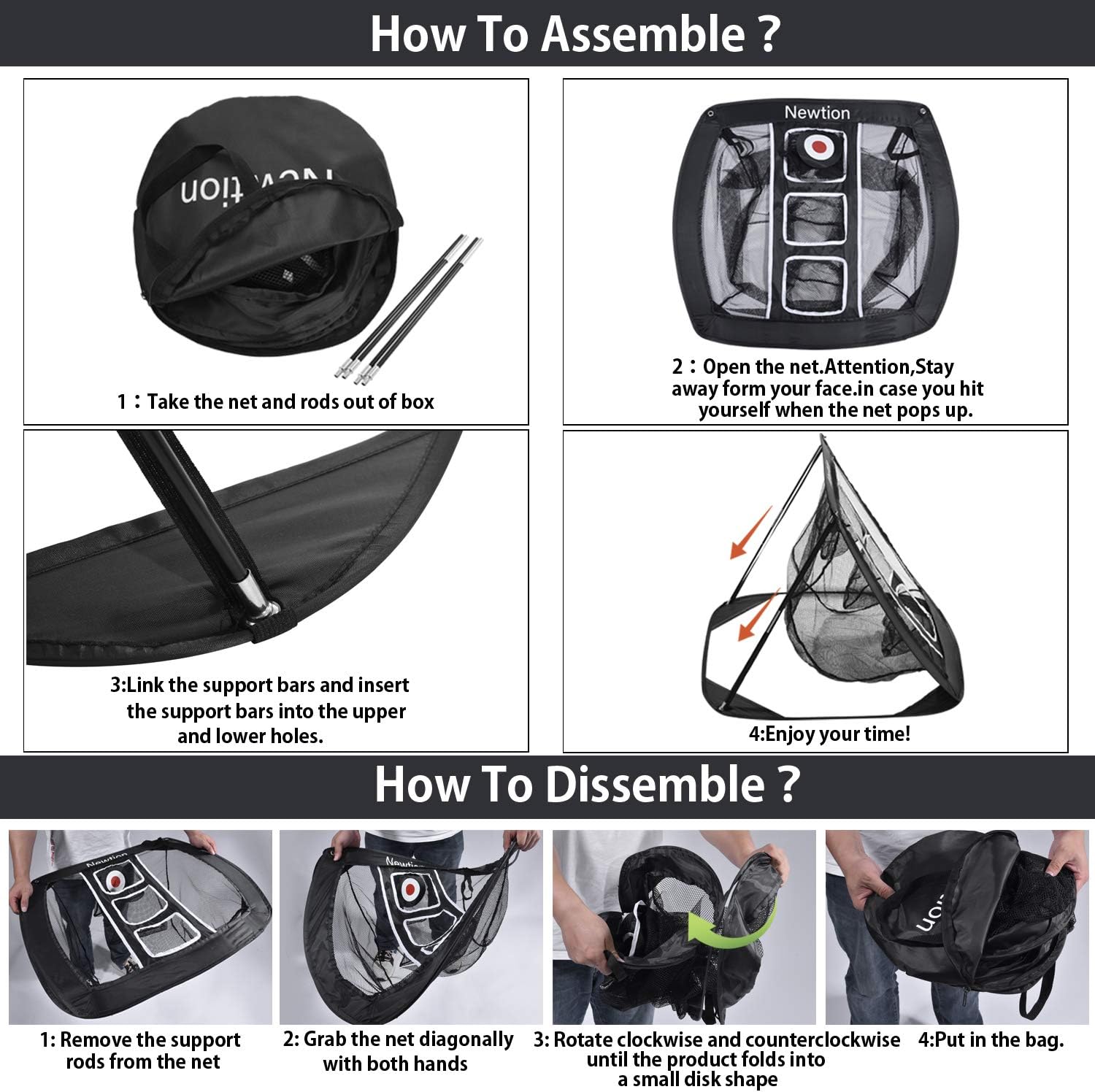 Collapsible Golf Accessories Golfing Target Net