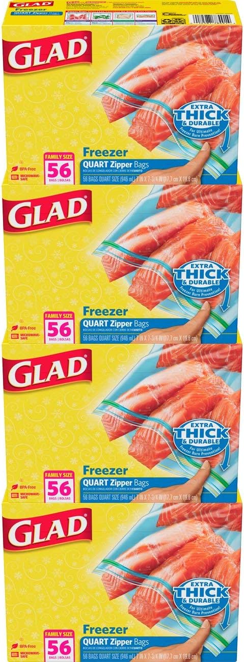 glad gallon freezer bolsas
