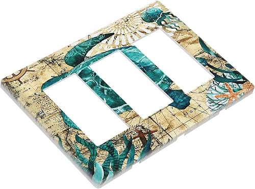 Vista 386 de Placa de pared con interruptor de luz de doble interruptor de pared para niños, diseño de dinosaurio, galaxia, espacio exterior, planeta, nebulosa