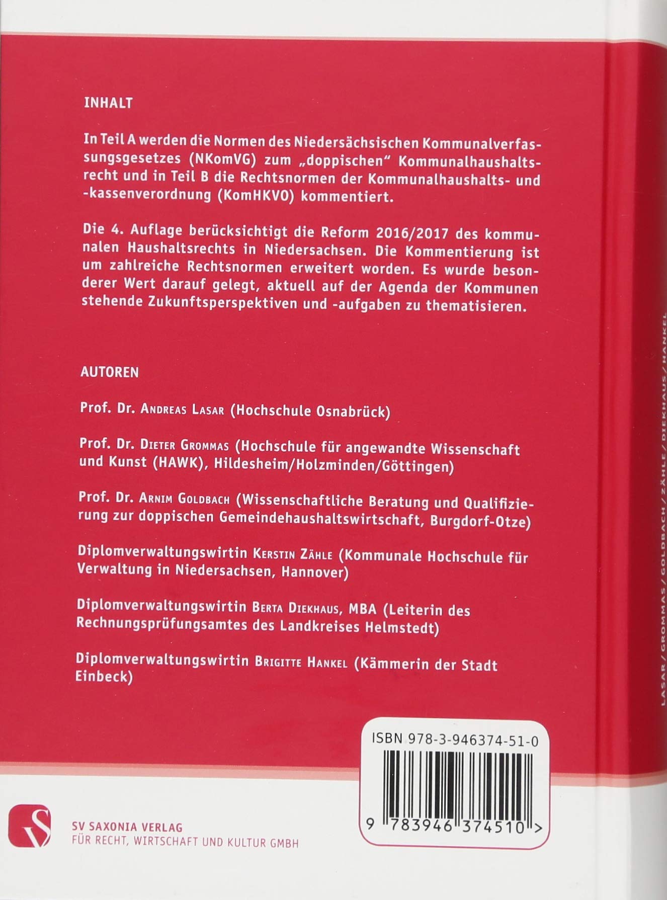 Kommunales Haushalts- und Rechnungswesen in Niedersachsen: Kommentar