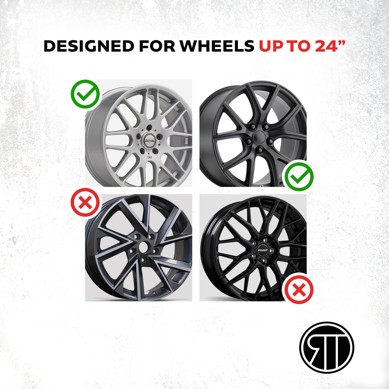 3/8 Inch Wide Wheel Protection | Curb Rash Savers | Set of 4 | Durable Rim Guards | Easy to Install Universal Fit (Red Fire)