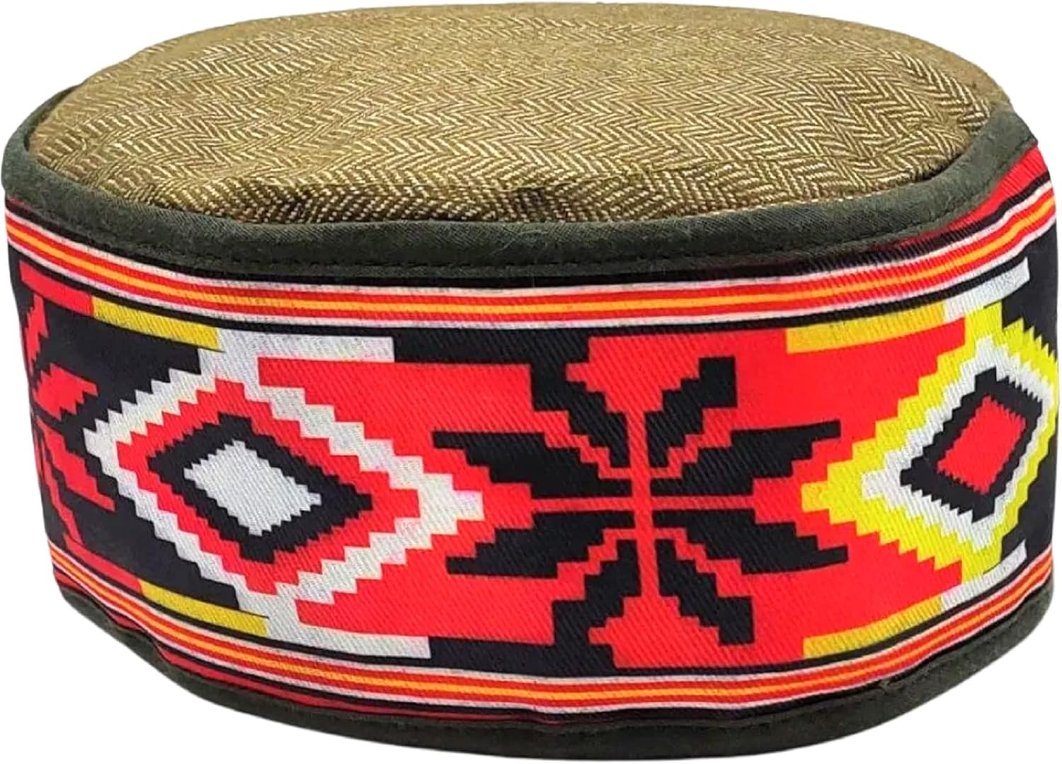 Samyuktha Men's Himachali Kullu Cap h-02 (Multicolor) Pack of 1