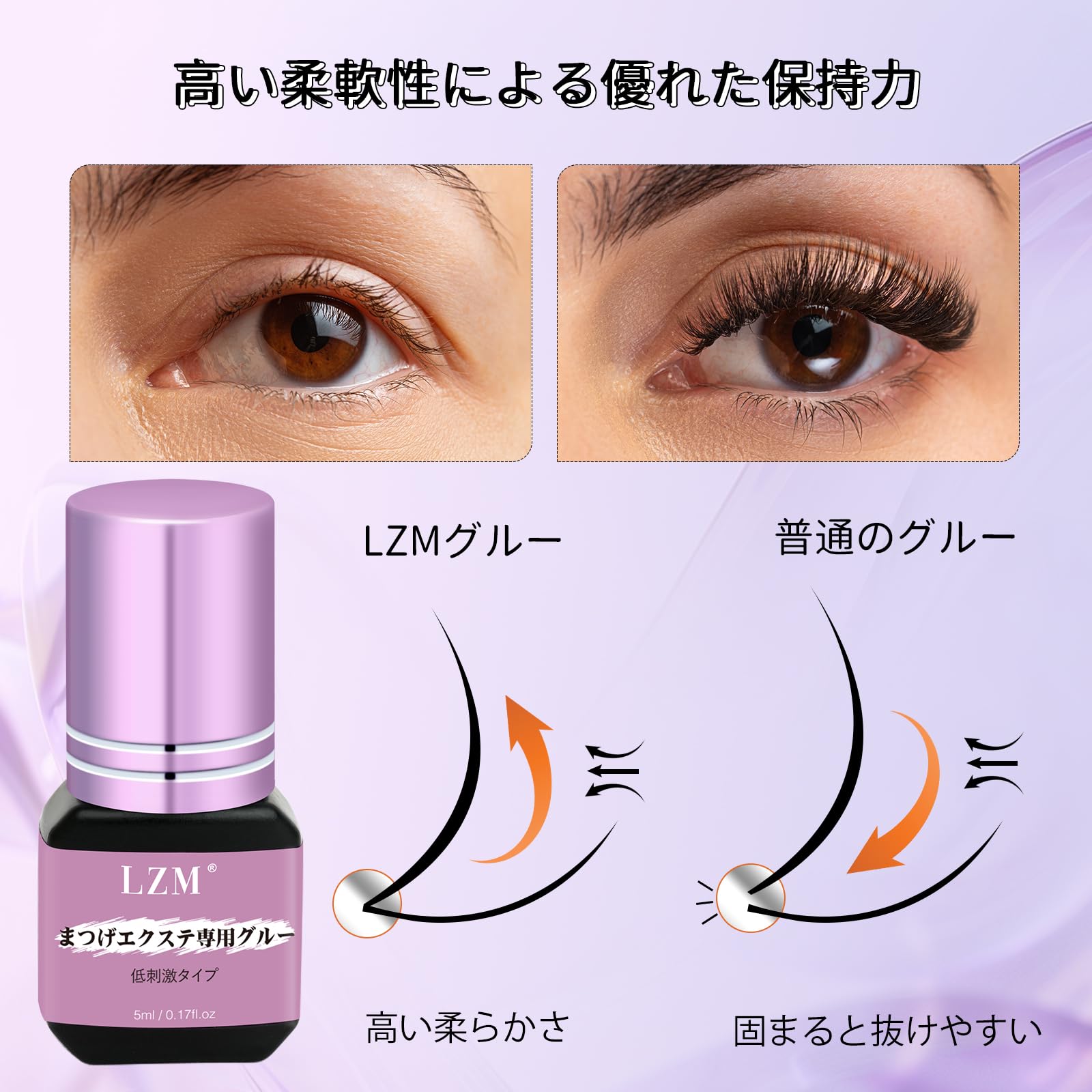 Amazon.co.jp: LZM まつげエクステグルー マツエク プロ専用グルー