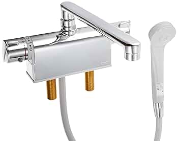KVK デッキ型サーモスタット式シャワー KF771YTR3 Amazon | KVK デッキ型サーモスタット式シャワー混合水栓 取付