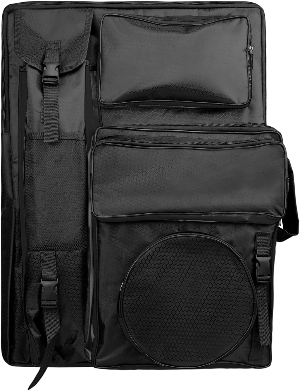 HAOZAIKEJI Large Art Portfolio Case for A2 Size Drawing Board Bag Adjustable Waterproof Canvas Shoulder Bag Sketching Art Supplies Carry Bag Travel Tote for Drawing Pad Artwork Project