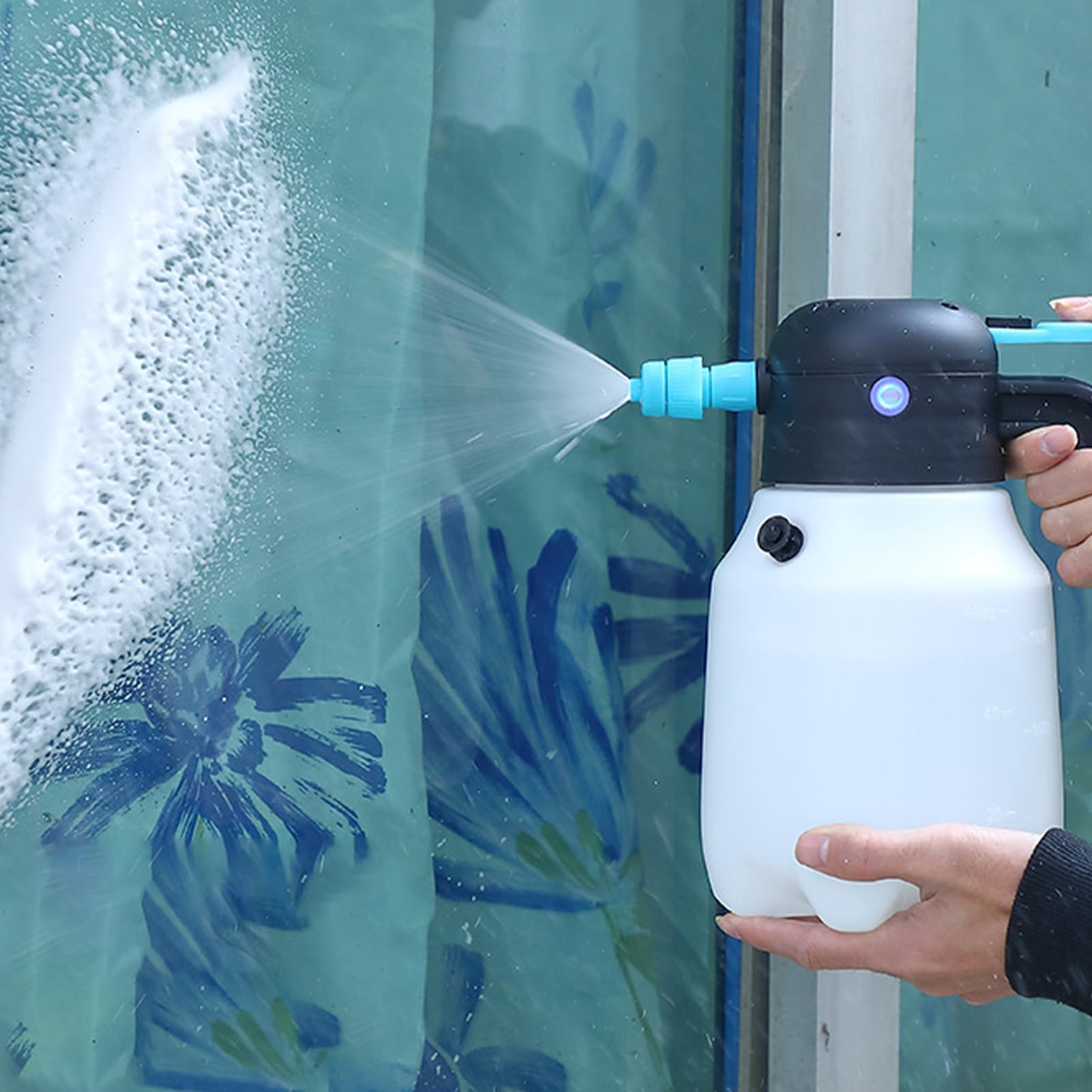 Elektrischer Schaumsprayer 1,8 L Automatische Dosierung | Schaumsprüher Für Autoaufbereitung Für Wohnmobil Boot Einfahrt Terrasse Landwirtschaft Garten Bewässerung