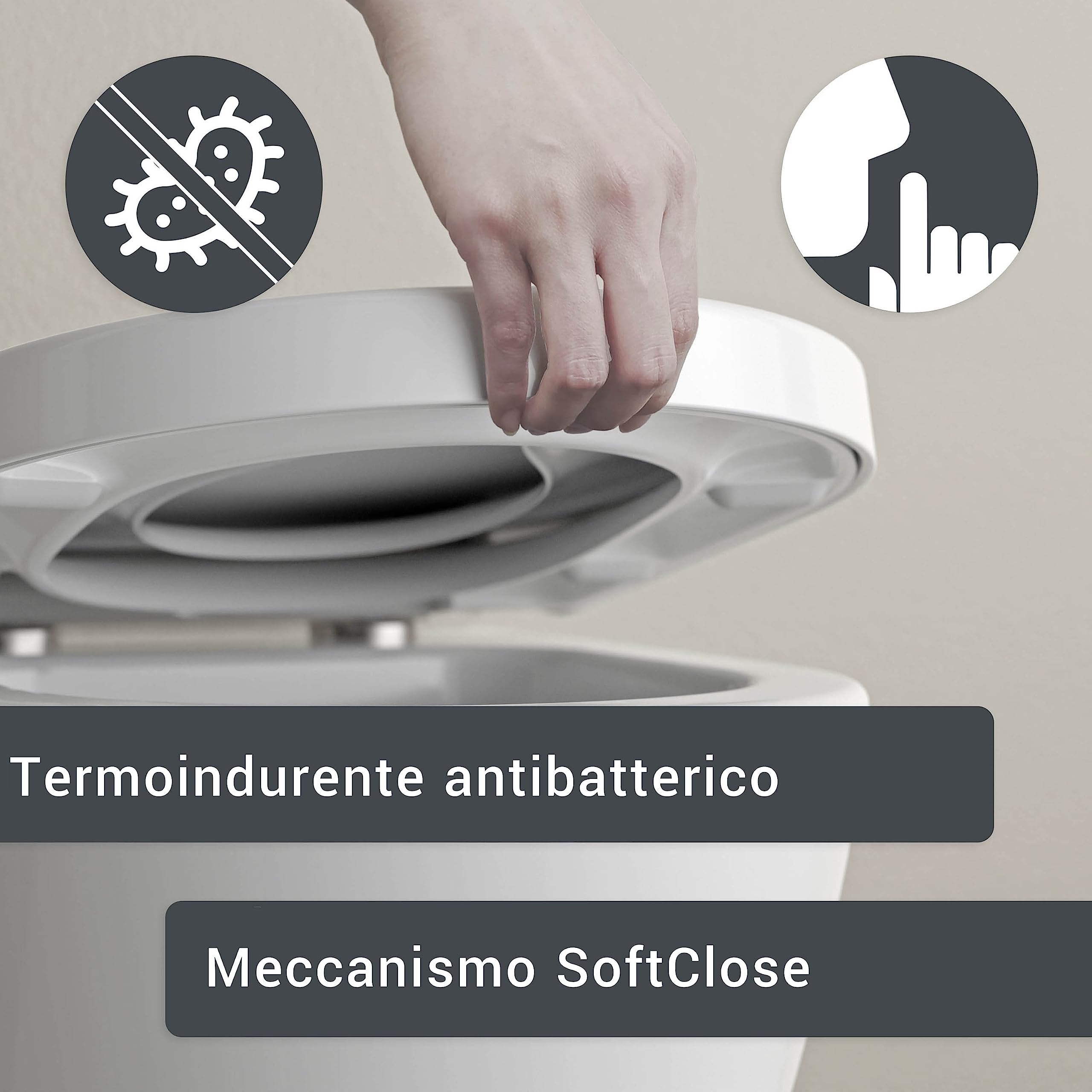 WOLTU Copriwater con Sedile WC per Bambini. Copri WC a Forma di O