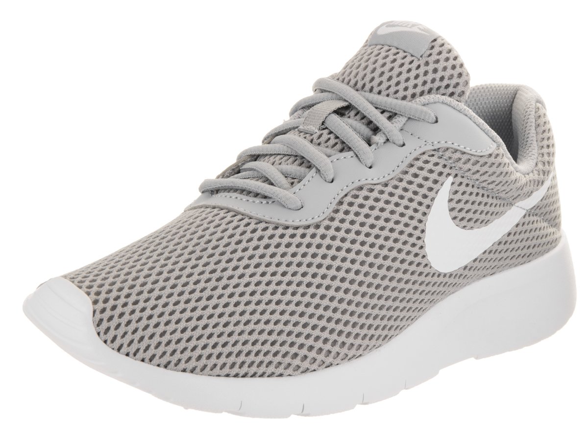 Nike Kids Tanjun BR (GS) Running Shoe Wolf Grey/White ( Size - 4.5 )
