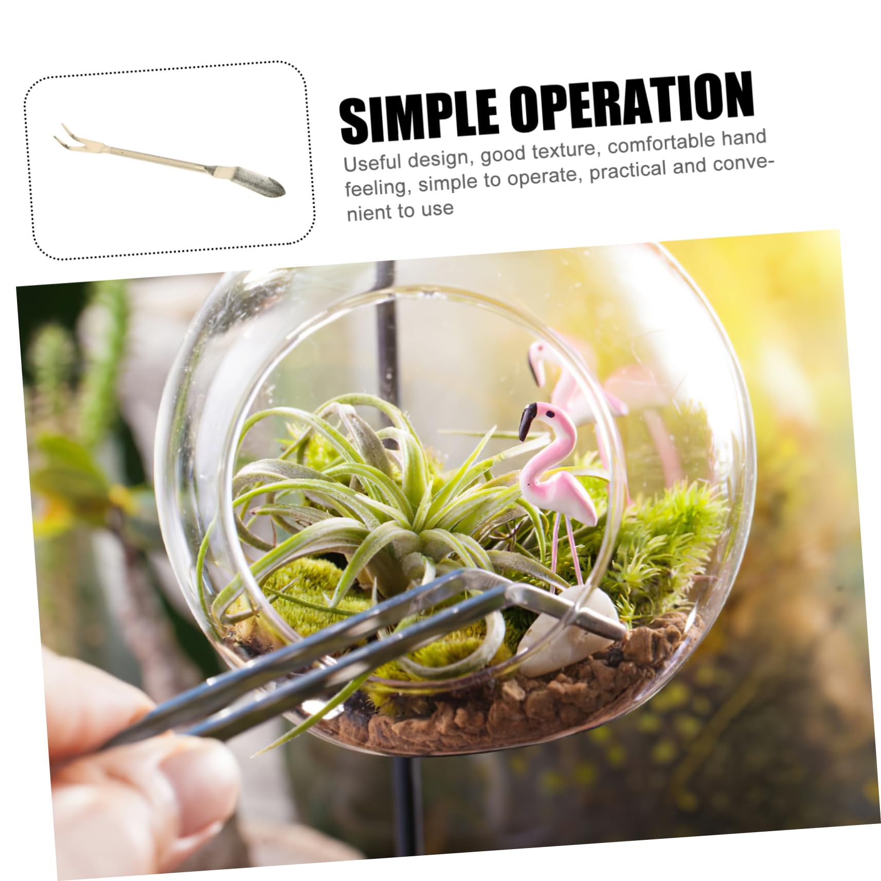 Toddmomy 3 Rastrillos De Mano De para Herramientas De Jardín Rastrillo para Bonsáis Pinzas De Jardinería Herramienta para Bonsáis Herramienta para Macetas Rastrillo De