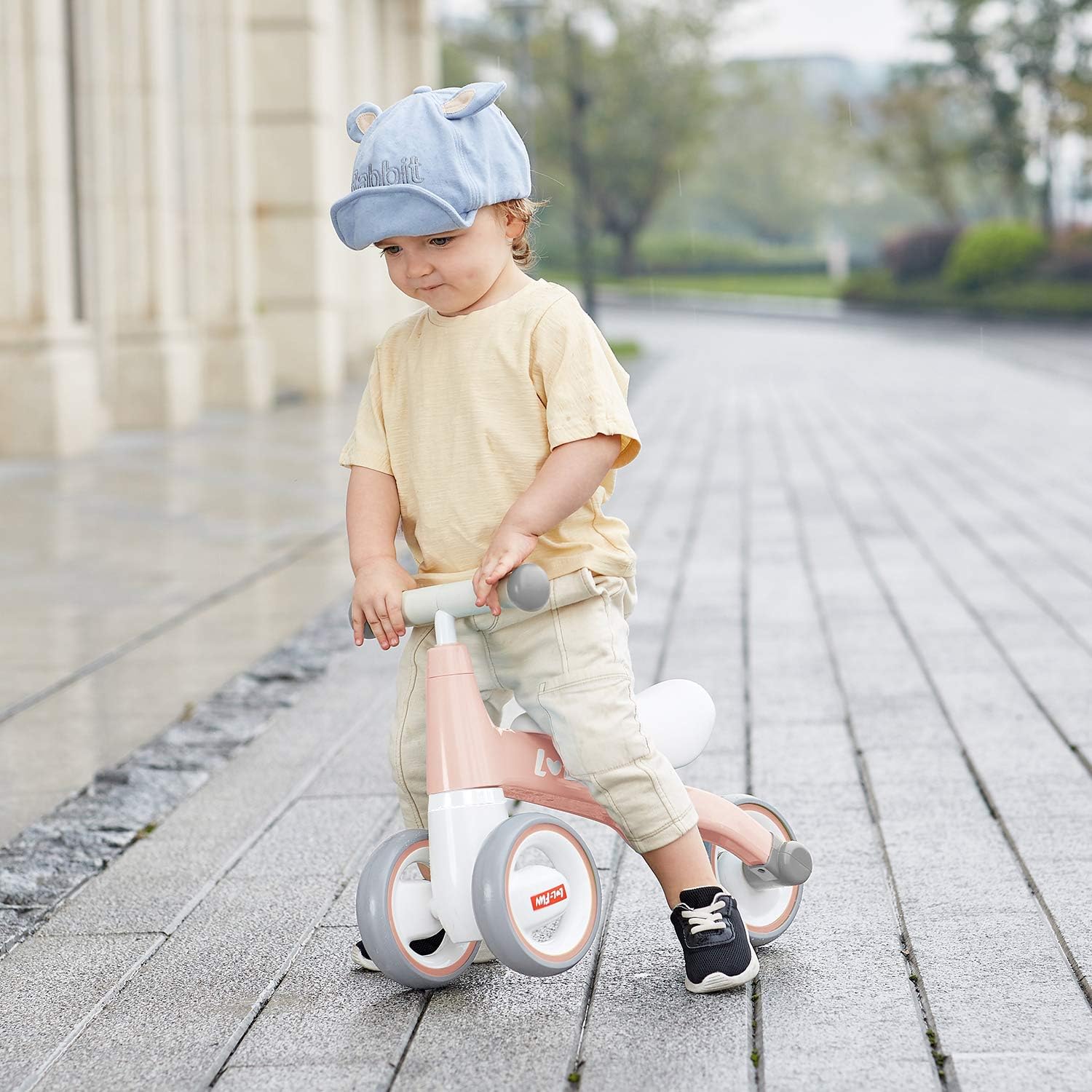 LOL-FUN Baby Balance Bike Toys for 1 Year Old Boy and Girl Gifts One Year Old Birthday, Baby Toys 12-18 Months Toddler Balance Bike