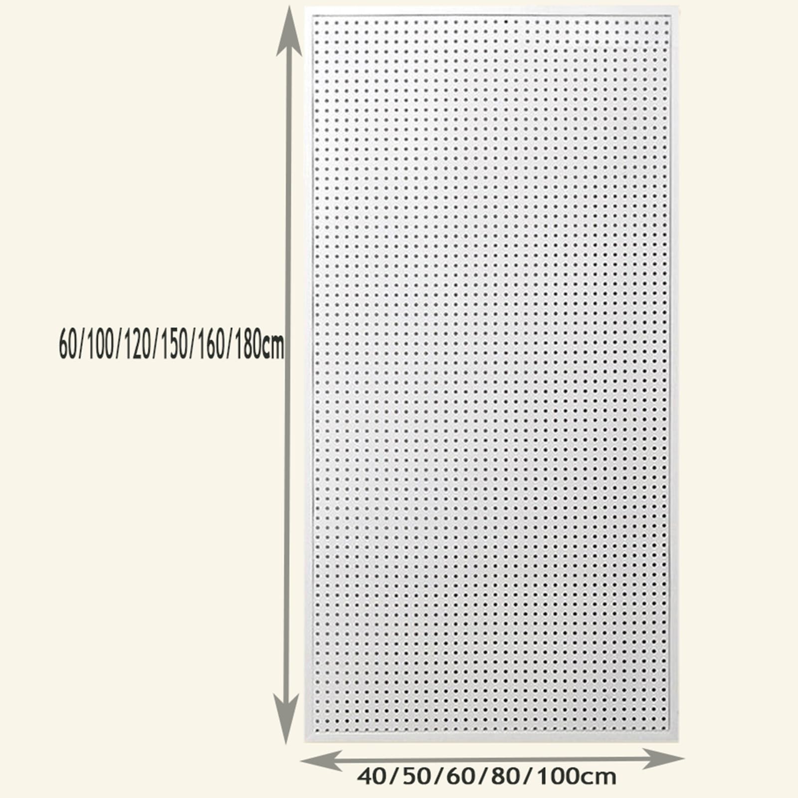 Parete Pannello Forato, Tavole Magnetiche in Metallo Portaoggetti, con 20 Ganci Forato Portautensili Parete, Espositore da Parete Parete Attrezzata per Stanza Garage Cucina(Black,40X60X2cm)
