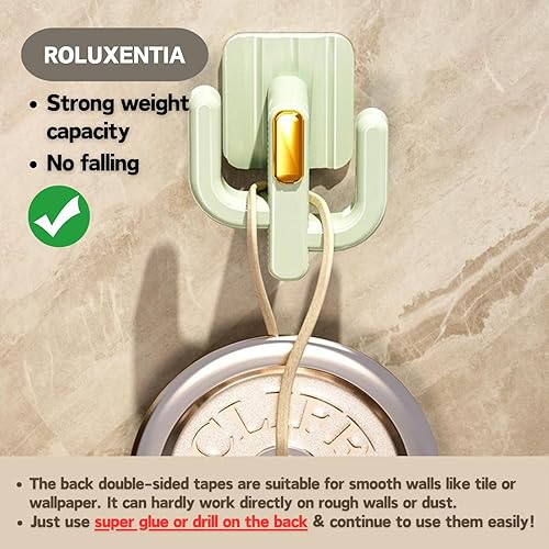 Miniatura 4 de Paquete de 4 zapateros para montar en la pared, estante organizador de zapatos colgante de alta calidad con soportes adhesivos para colgar, ganchos