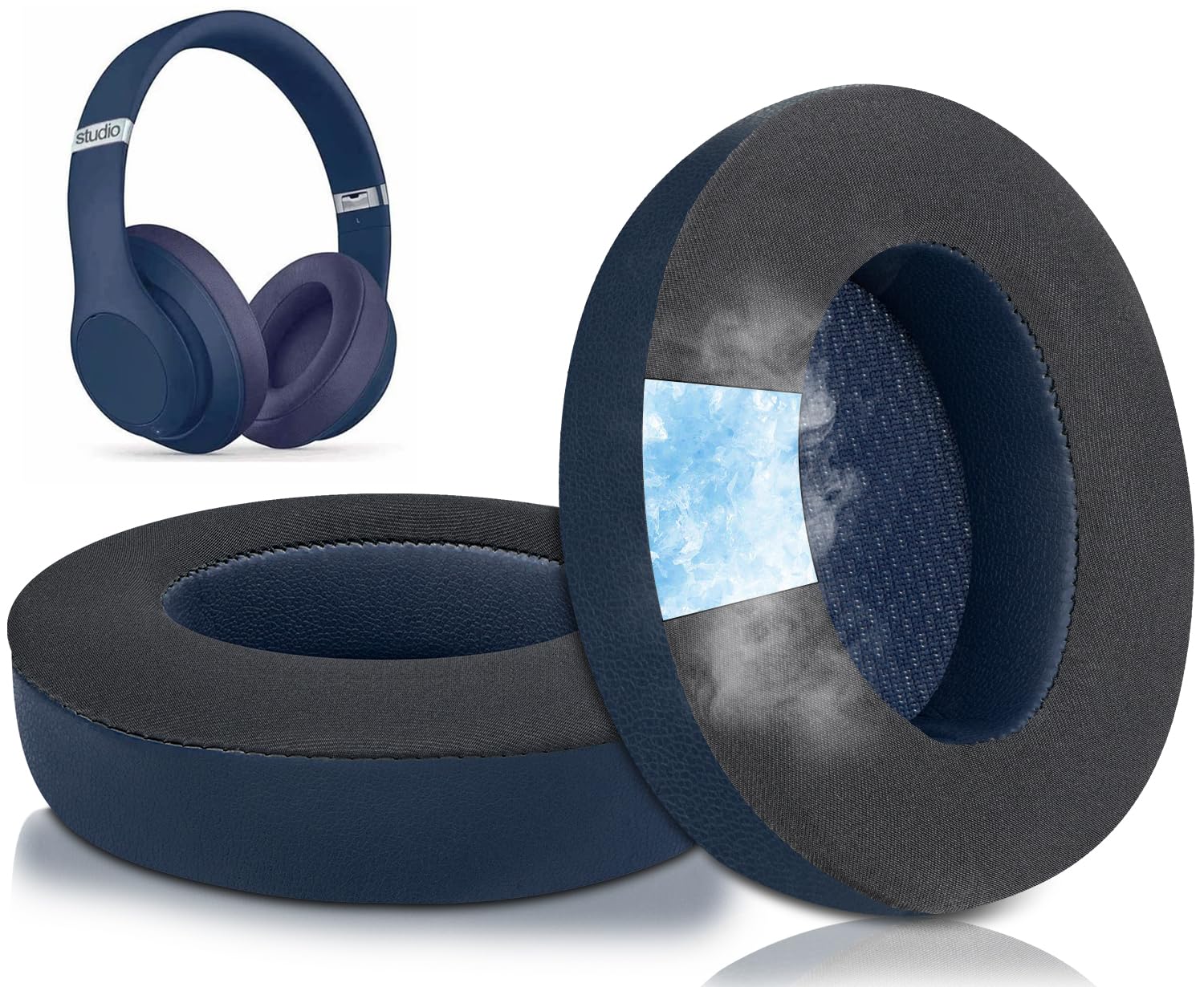SoloWIT Cooling Gel Earpads Replacement for Beats Studio 2 & Studio 3 Wired & Wireless Headphones, Ear Pads Cushions with High-Density Noise Isolation