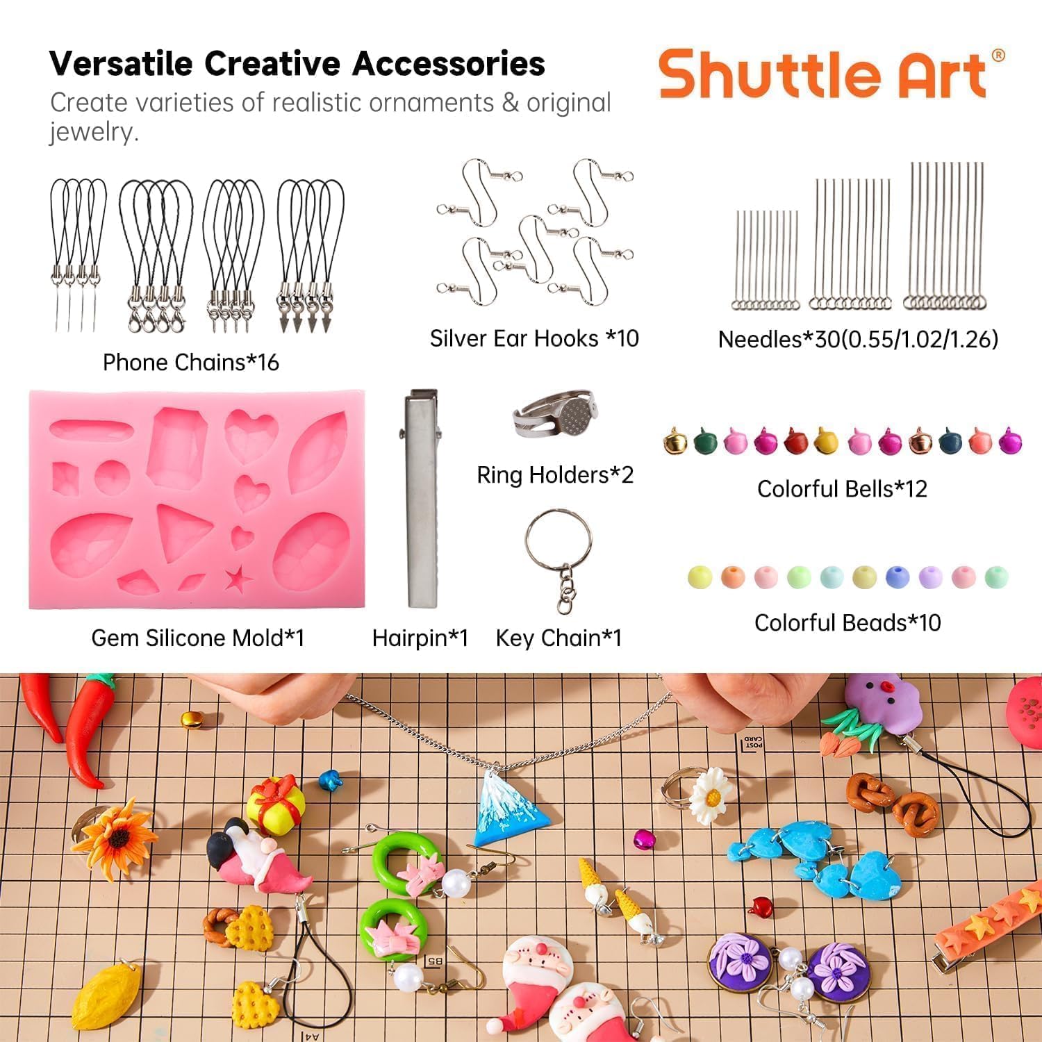 Polymer Clay Kit for Kids - 57 Colors & Tools -4 Polymer Clay Kit for Kids - 57 Colors & Tools -4