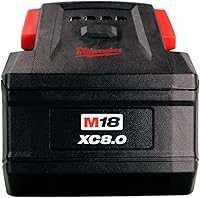 Vista 7 de Milwaukee 48-11-1880 M18 REDLITHIUM DE ALTA SALIDA 18v 8.0 Ah paquete de baterías de iones de litio