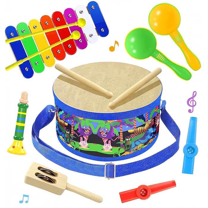 Buy Smarkids Toddler Musical Instruments Toys, Kids Drum Set 9inch