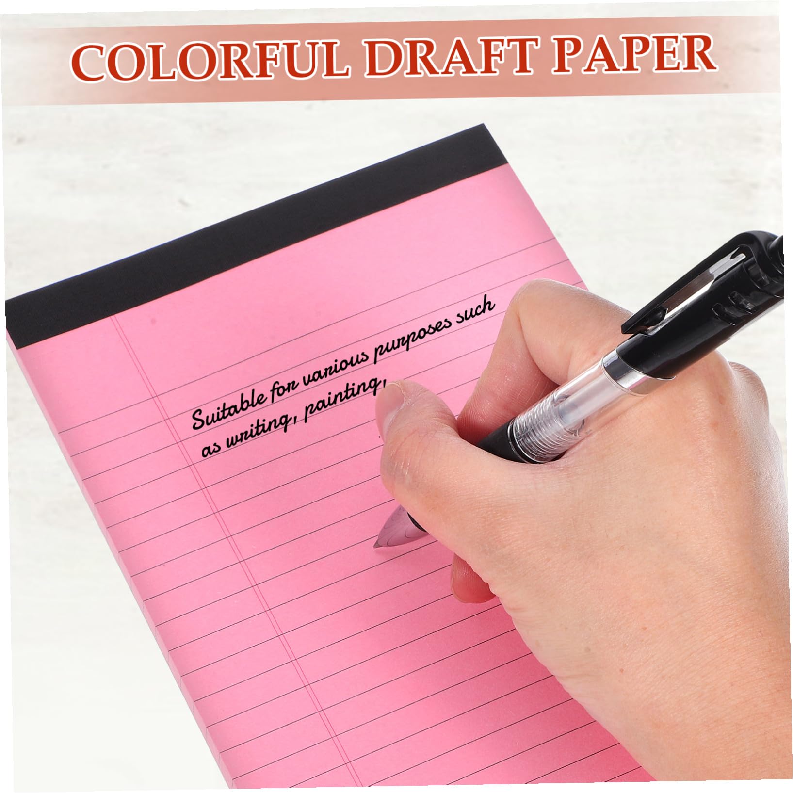 Farbiges Notizbuch Kratzblatt 10 Stück-Pack A5, Papier, Liniert | 50 Blatt Je Heft, Leicht Abzureißen, Einschulung Feier, Praktische Unterlage