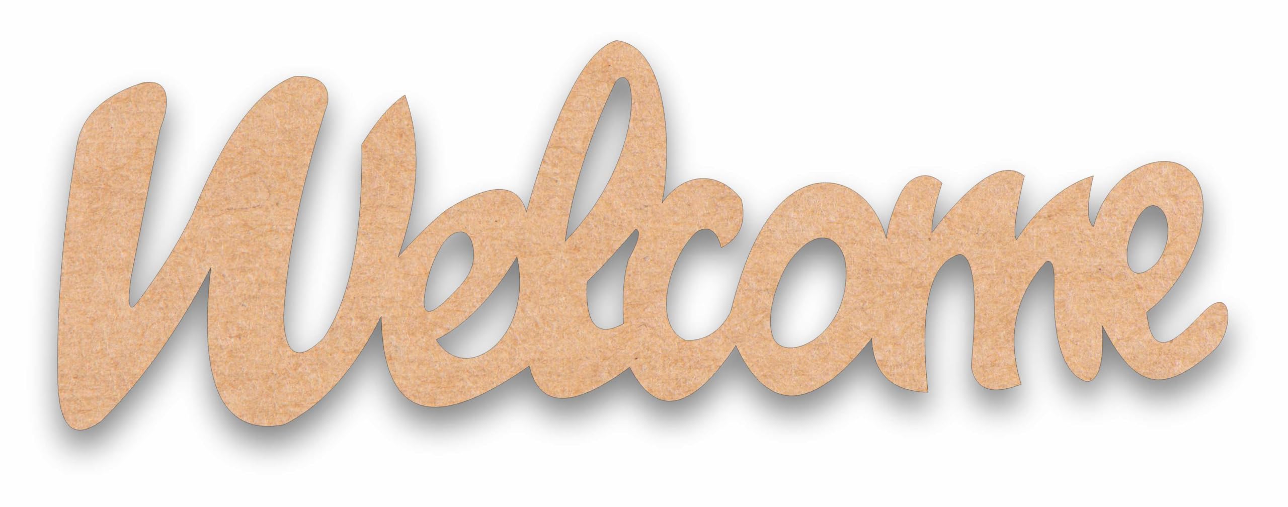 Sure Laser Cut Welcome Word Panel Base MDF Cutout for DIY Art and Craft | Wall Hanging Decorations, Festival Gift (B0D7ZXM7JK) Amazon Price History, Amazon Price Tracker