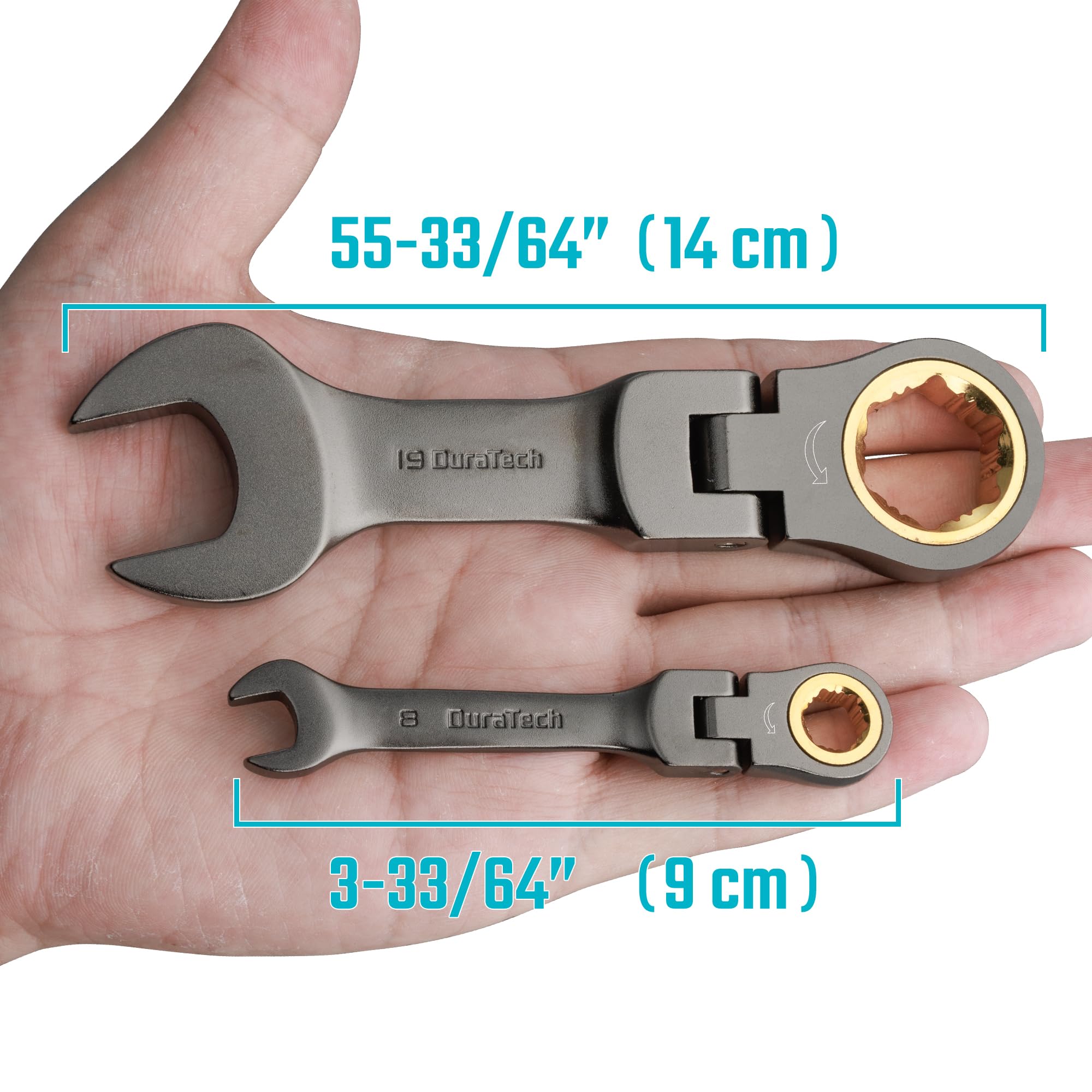 DURATECH Ratchet Wrenches - Tight Space Tool Set -6 DURATECH Ratchet Wrenches - Tight Space Tool Set -6