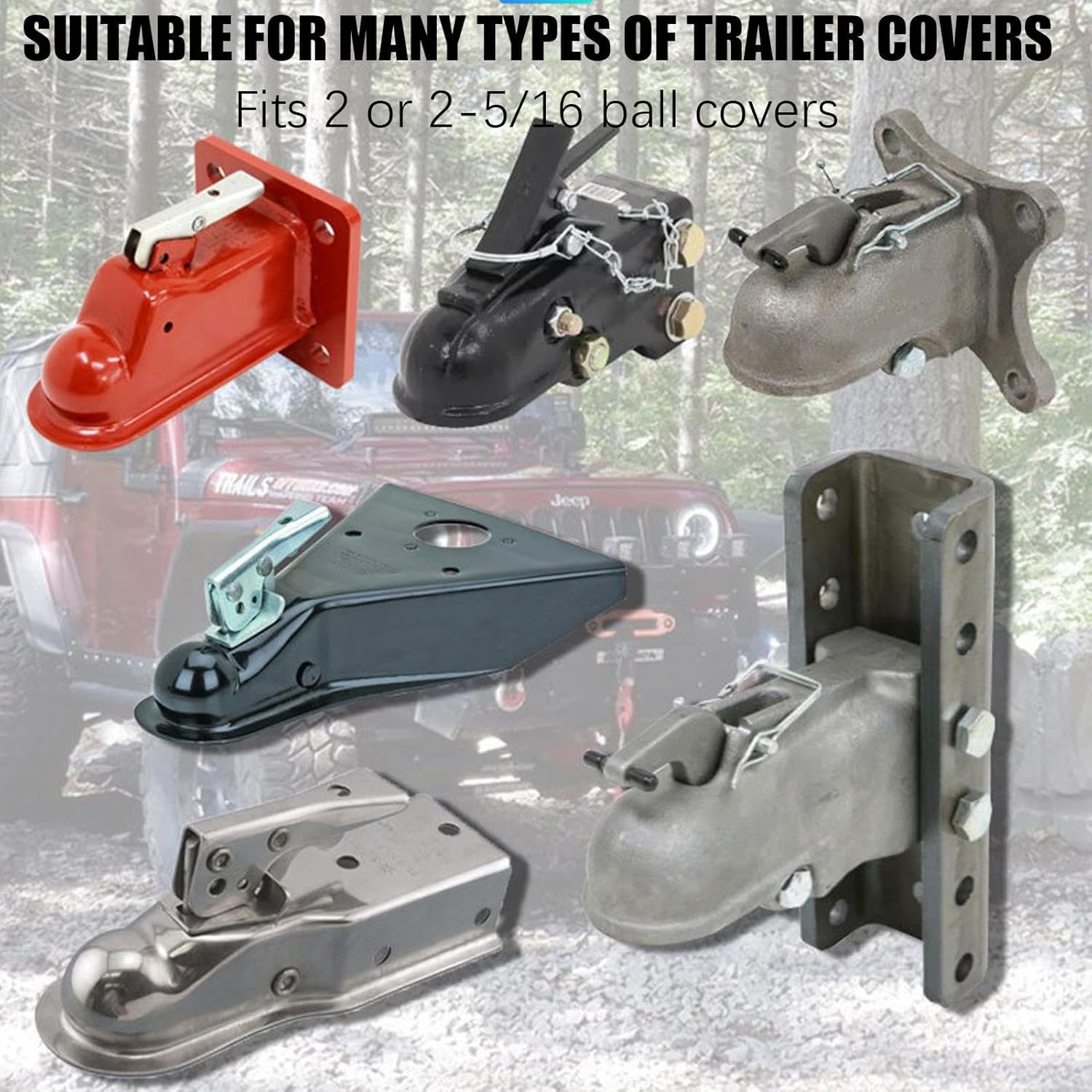 Trailer Coupler Lock,Universal Heavy Duty Anti-Theft Tools | Trailer Hitch Coupler Lock | for Cargo Container Track Equipment Floor Jack Lawn Mower Pick RV Towing