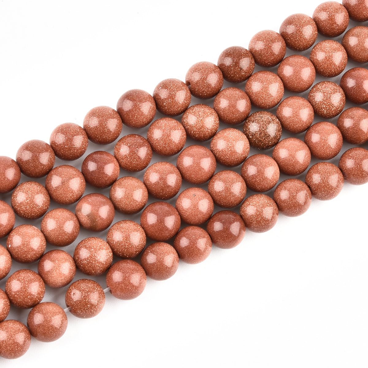Genuine Golden Obsidian Beads for Jewelry Making Gemstone Semi Precious Stone Round 10mm Strand 15"(36-38pcs) — view 79