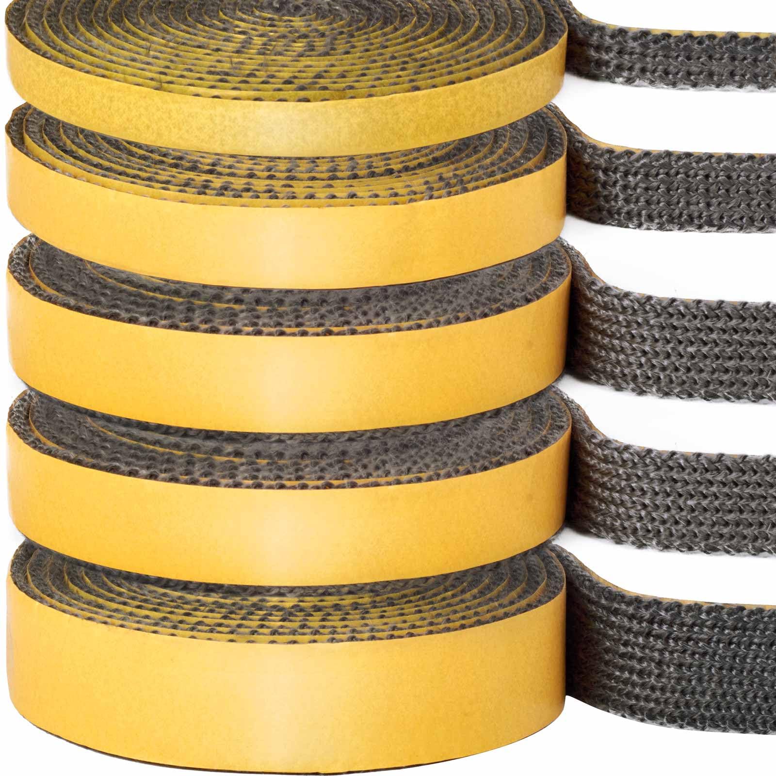 YOCCEK Kamindichtung Ofendichtband Selbstklebend Kamin Ofenrohr Dichtband Dichtung für Kaminofen Kamintür Smoker Ofendichtschnur Feuerfestes Dichtungsband (3mm x 20mm x 3m)