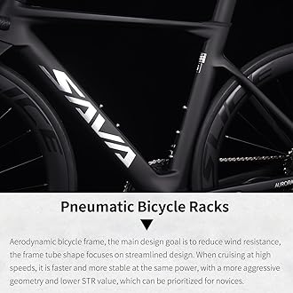 SAVADECK Carbon Road Bike, Lightweight 24-Speed Shifting Road Bicycle with Shimano 105 Di2 7170 Groupset, Carbon Frame with 700C Carbon Wheelset Disc Brake, Integrated Design Race Bikes for Adults
