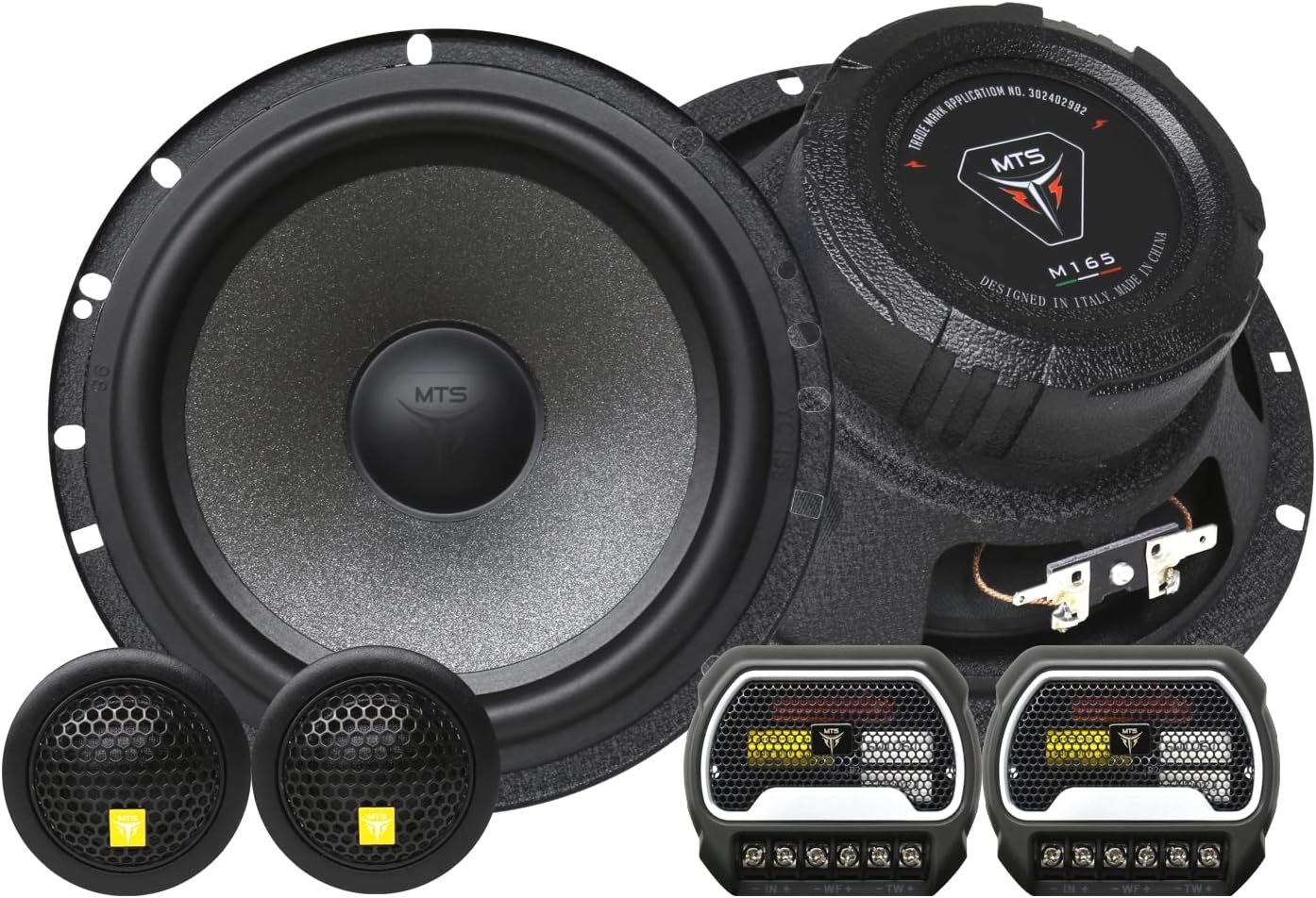 MTS Audio M165 6.5'' Max 320W 2Way Component Car Speaker
