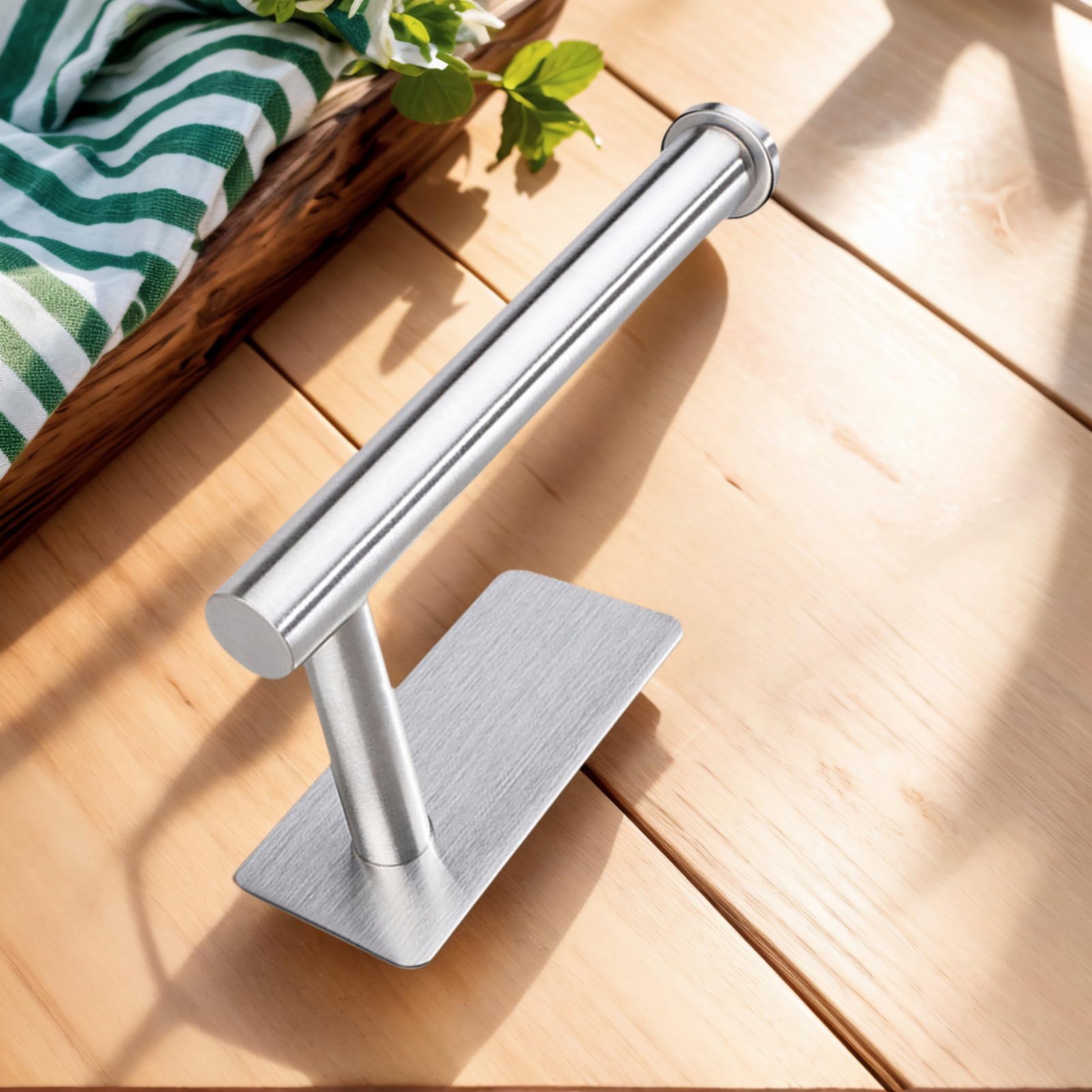 Porta Carta Igienica Da Parete In Acciaio Inox 304 - Supporto Adesivo, Per Bagno Cucina Hotel Casa