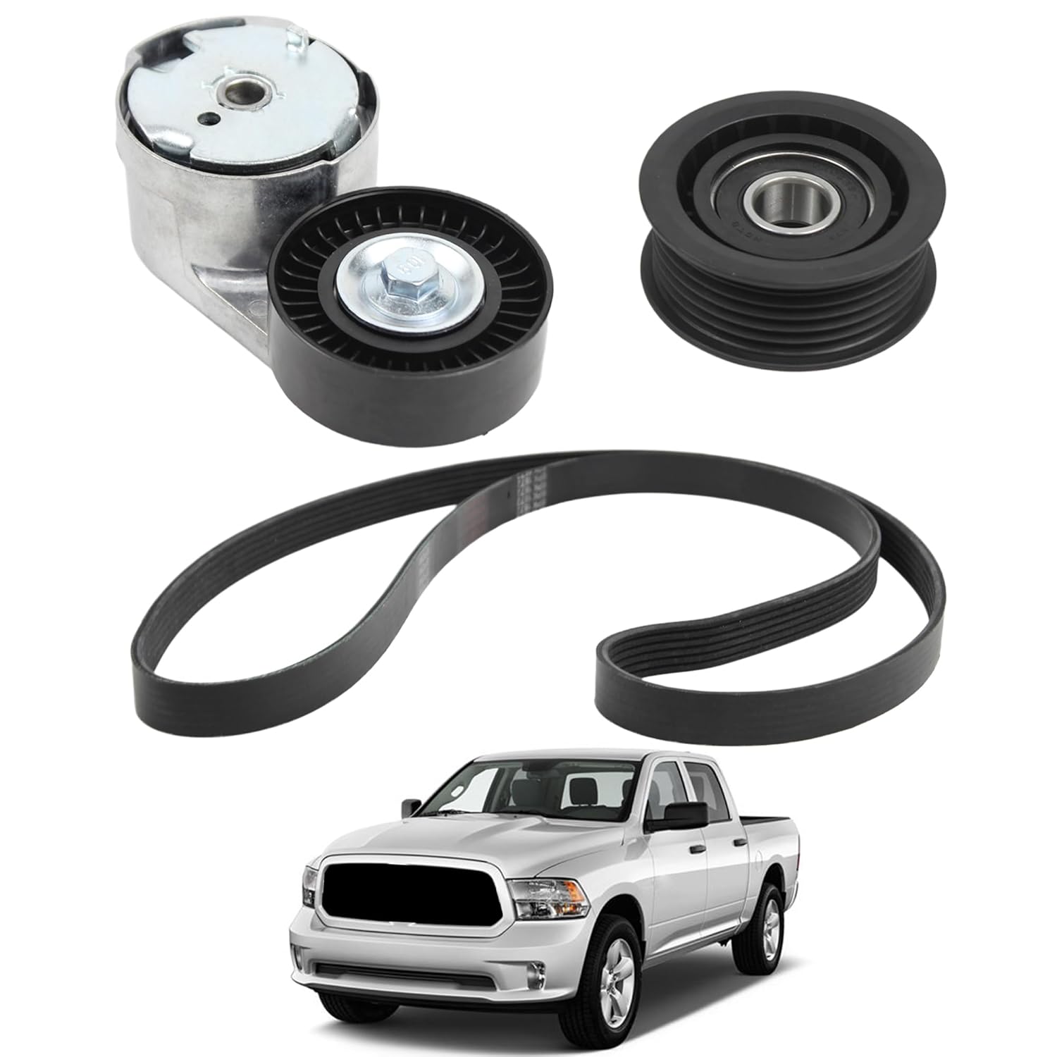 YzusGomumu Serpentine Drive Belt Tensioner Pulley Idler