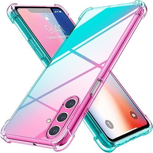 YDIHIHO Funda para Galaxy A13 5G Samsung A13 5G  Gradiente TPU suave transparente antideslizante, no amarillenta, borde suave para Samsung Galaxy