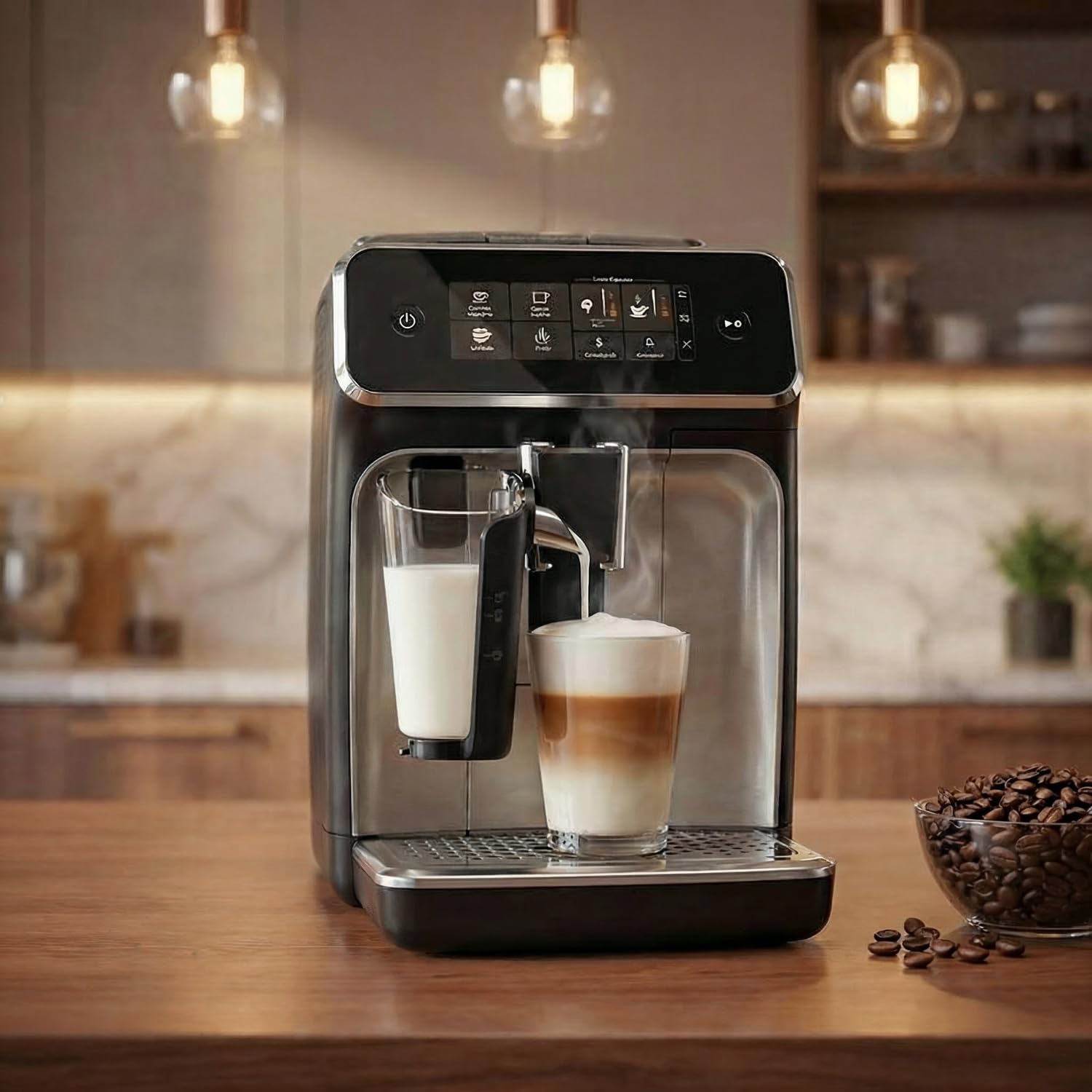 Milchbehälter kompatibel mit Philips LatteGo Kaffeemaschinen – LatteGo Milchkaraffe mit Deckel (C-Version) – Ersatz für CP1199 / CP0657/01 – passend für Serien 3200, 4300, 5000, 5400