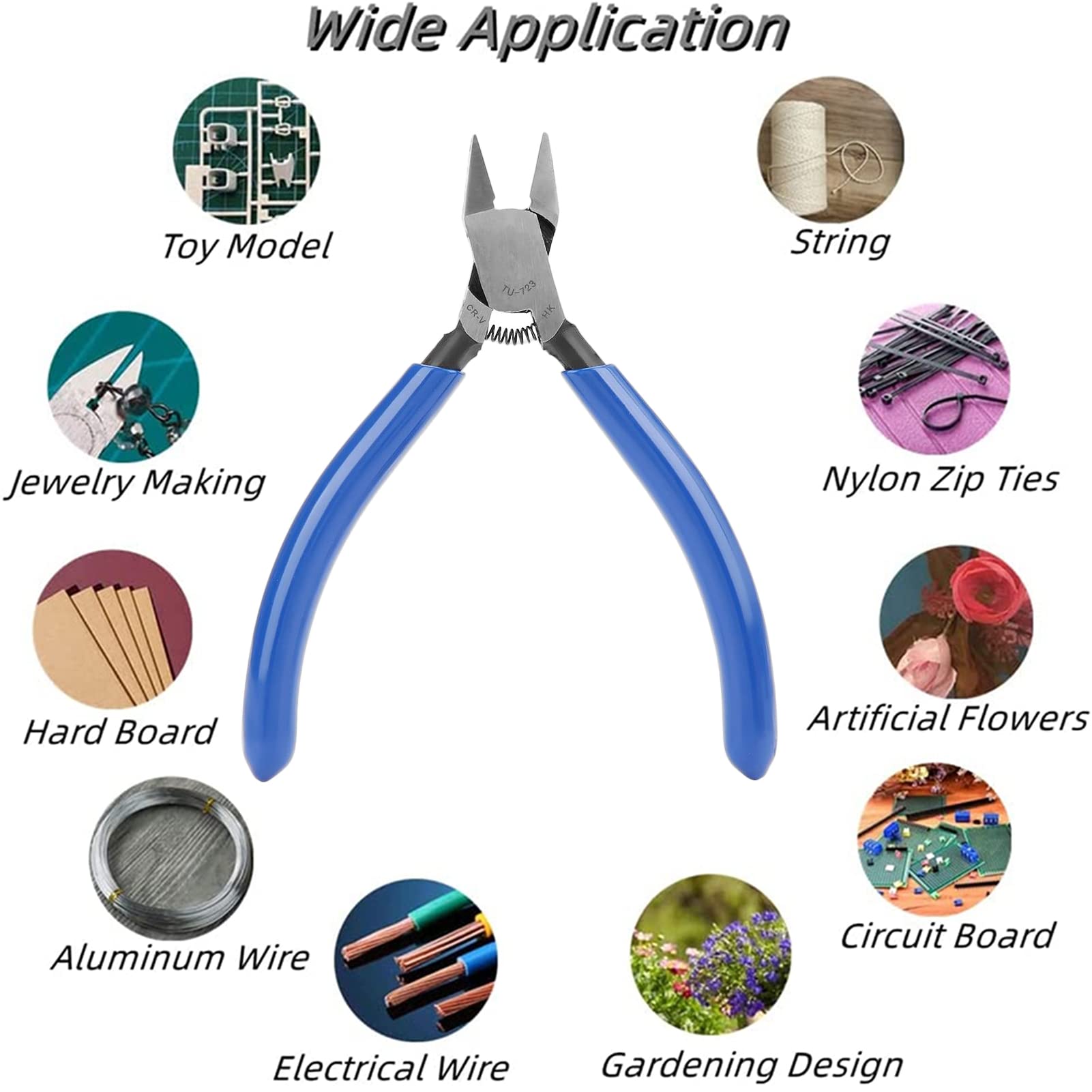 Rayley 4-Inch Cable Pliers – High Hardness Chrome Vanadium Steel Wire Cutter For Electrical Work