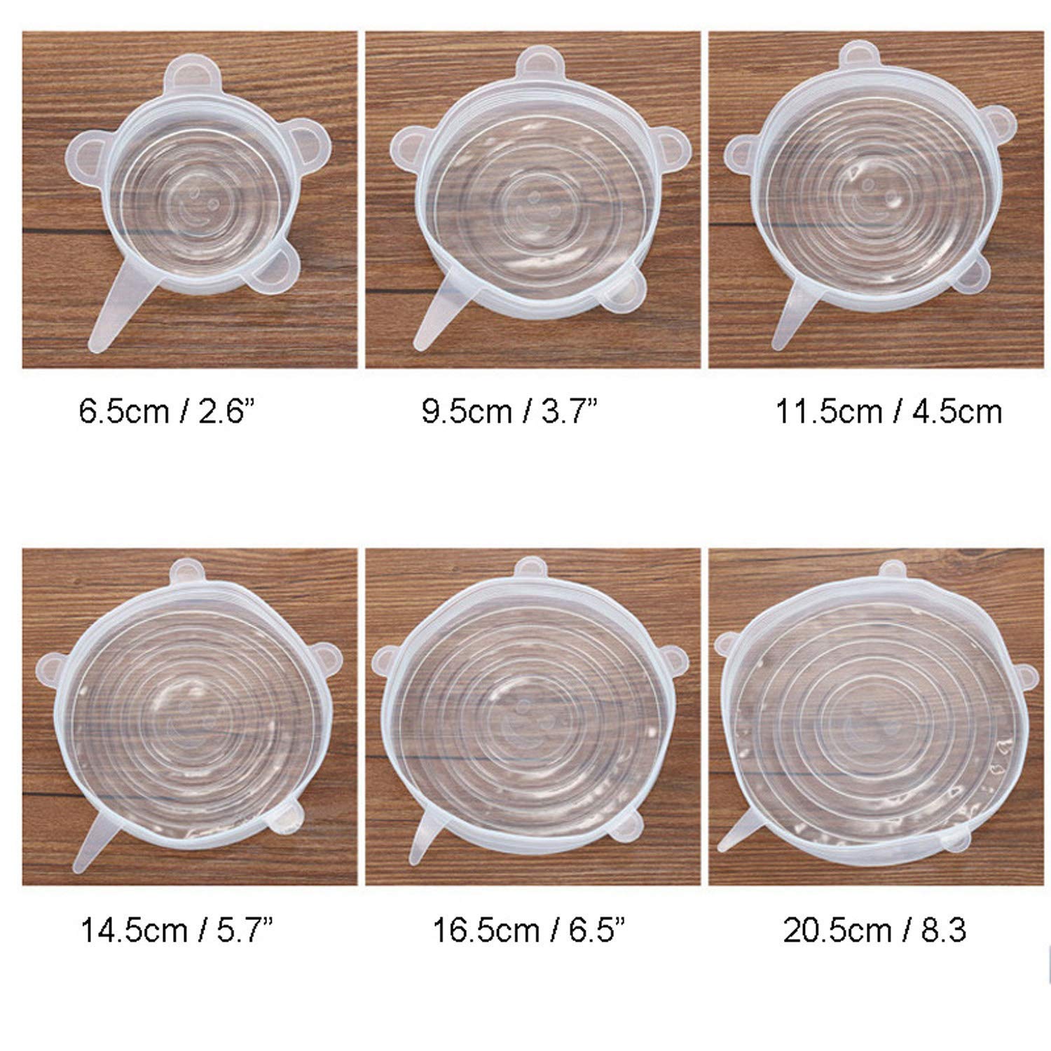 KRUPANIDHI Food Grade Silicone Heat Resistant Reusable Universal Lids 4