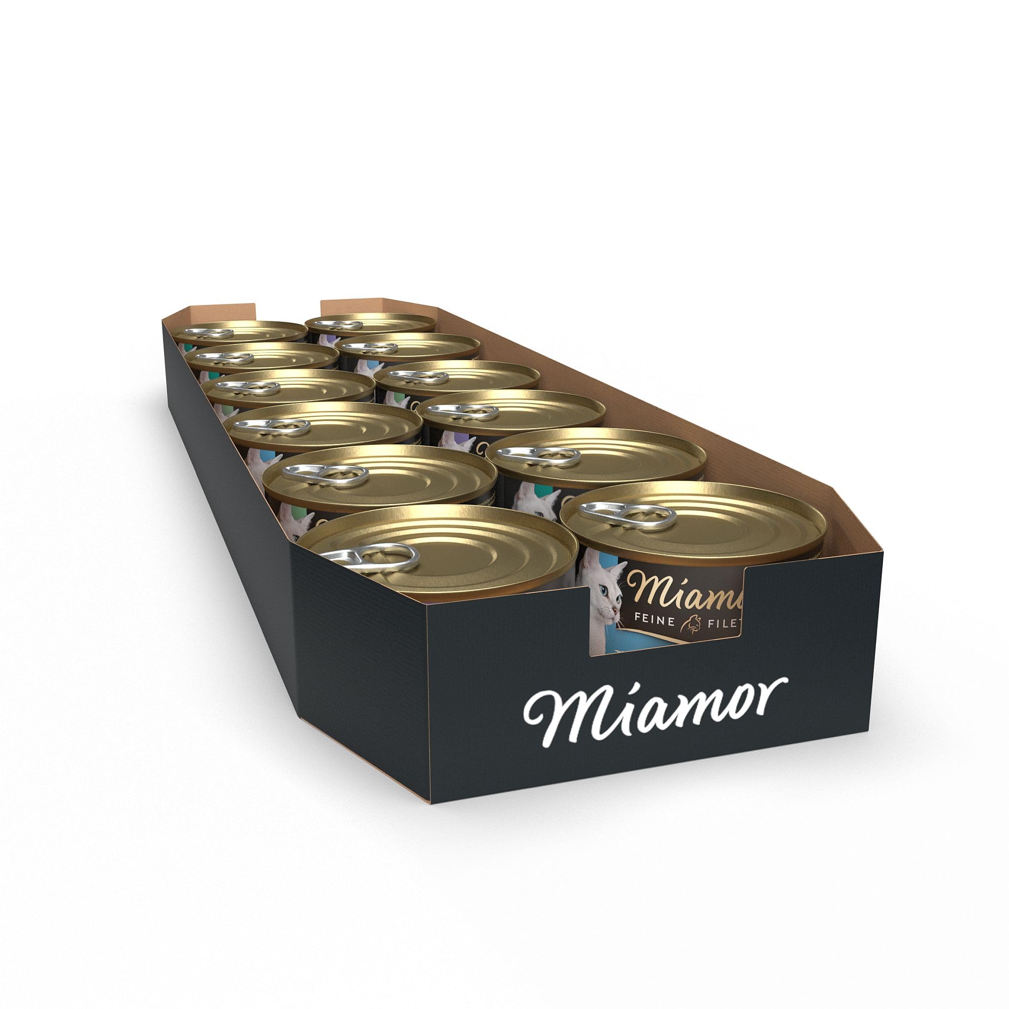 MIAMOR - Drobne filety w pakiecie do mieszania Jelly | mokra karma dla dorosłych kotów z kawałkami filetu w galarecie. Niskotłuszczowa karma uzupełniająca w puszce bez sztucznych dodatków, 12 x 185 g