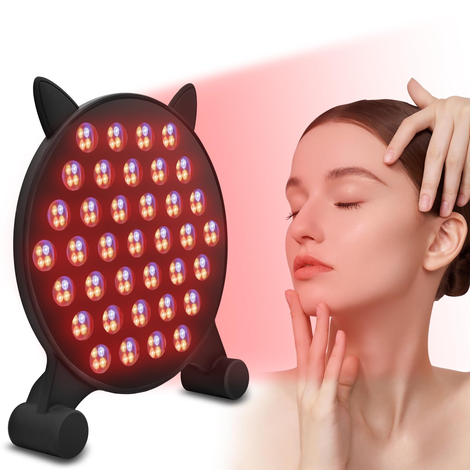 Lampe thérapeutique à lumière rouge,5 couleurs, Thérapie par lumière infrarouge 185 LED de la Récupération du Visage, du cou, du Corps,des Muscles et du dos-Traitement efficace et relaxation
