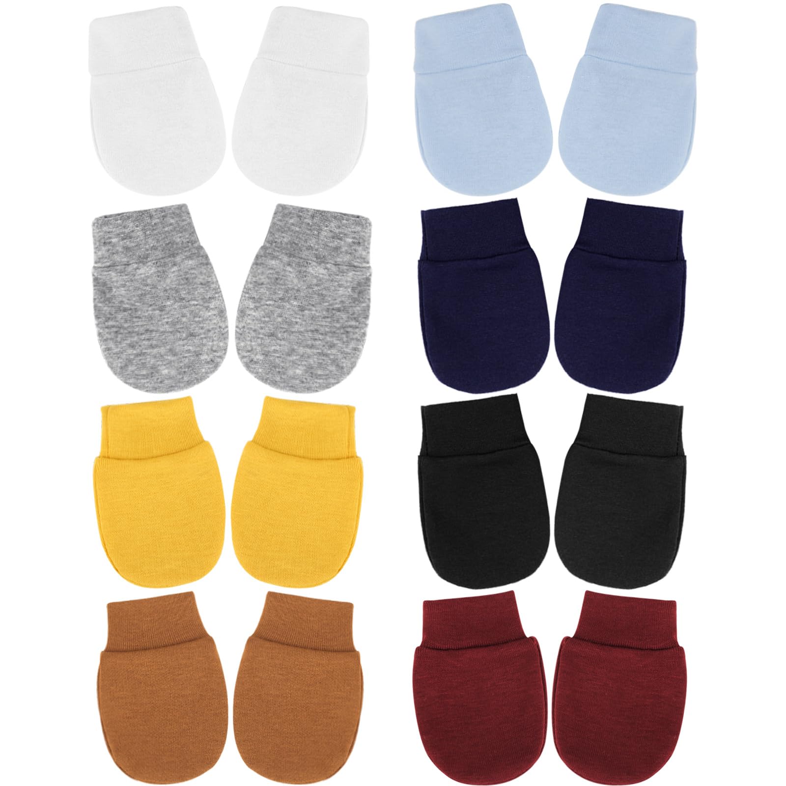 DRESHOW Newborn Baby Mittens Infant Gloves No Scratch Mittens Cotton Gloves for 0-6 Months
